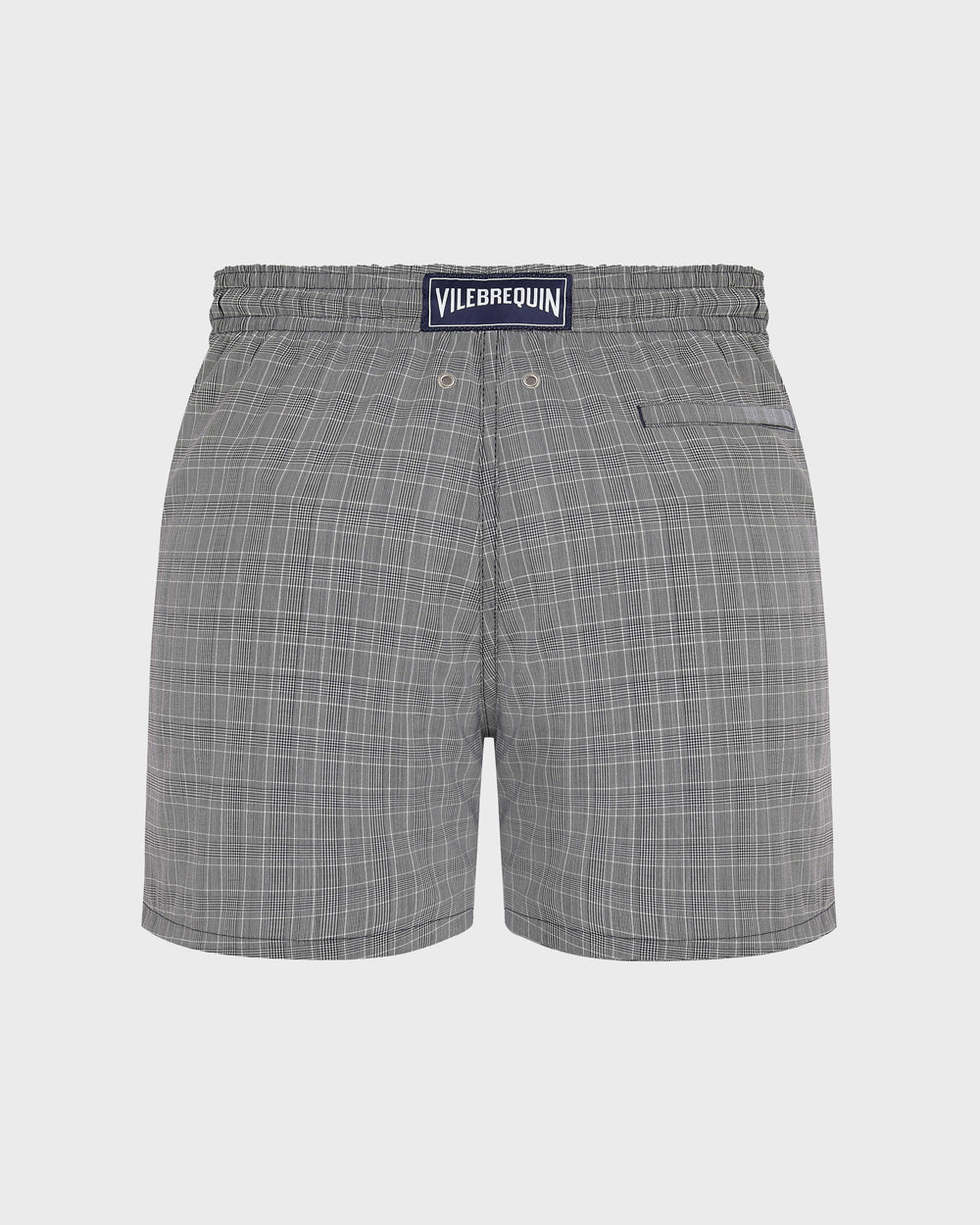 Ultrafine Wool Swim Trunks Prince of Wales Check - Blue Navy / Vilebrequin US