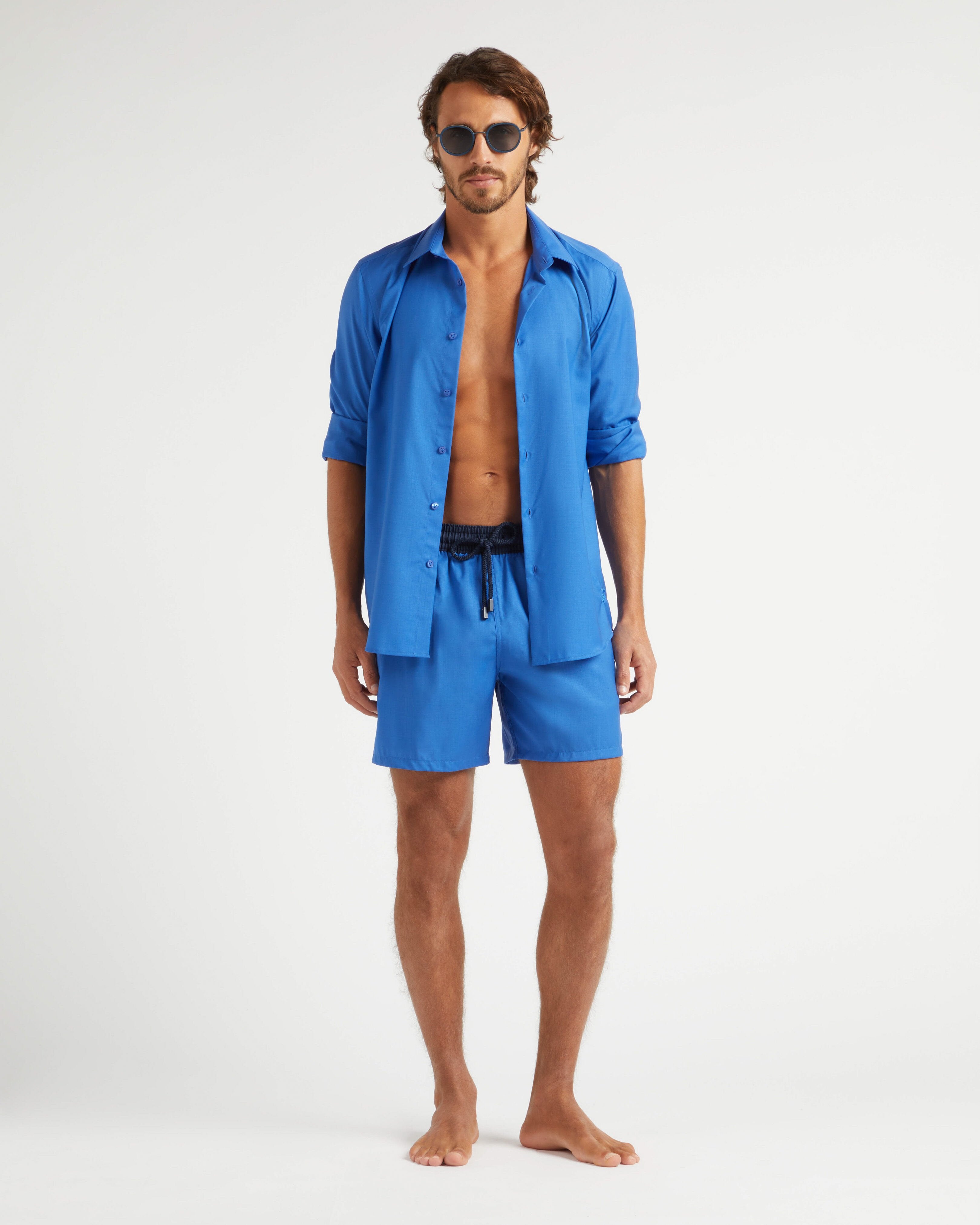 Swim Shorts Bicolore - Sea blue Swimwear / Vilebrequin Online