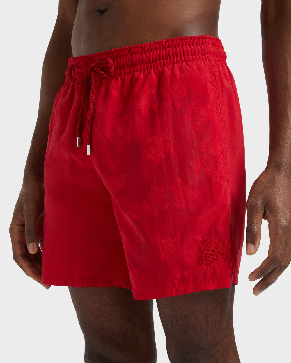Swim Shorts Water-reactive Ronde Des Tortues - Red Lipstick / Vilebrequin For sale