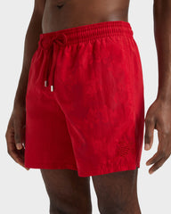 Swim Shorts Water-reactive Ronde Des Tortues - Red Lipstick / Vilebrequin For sale