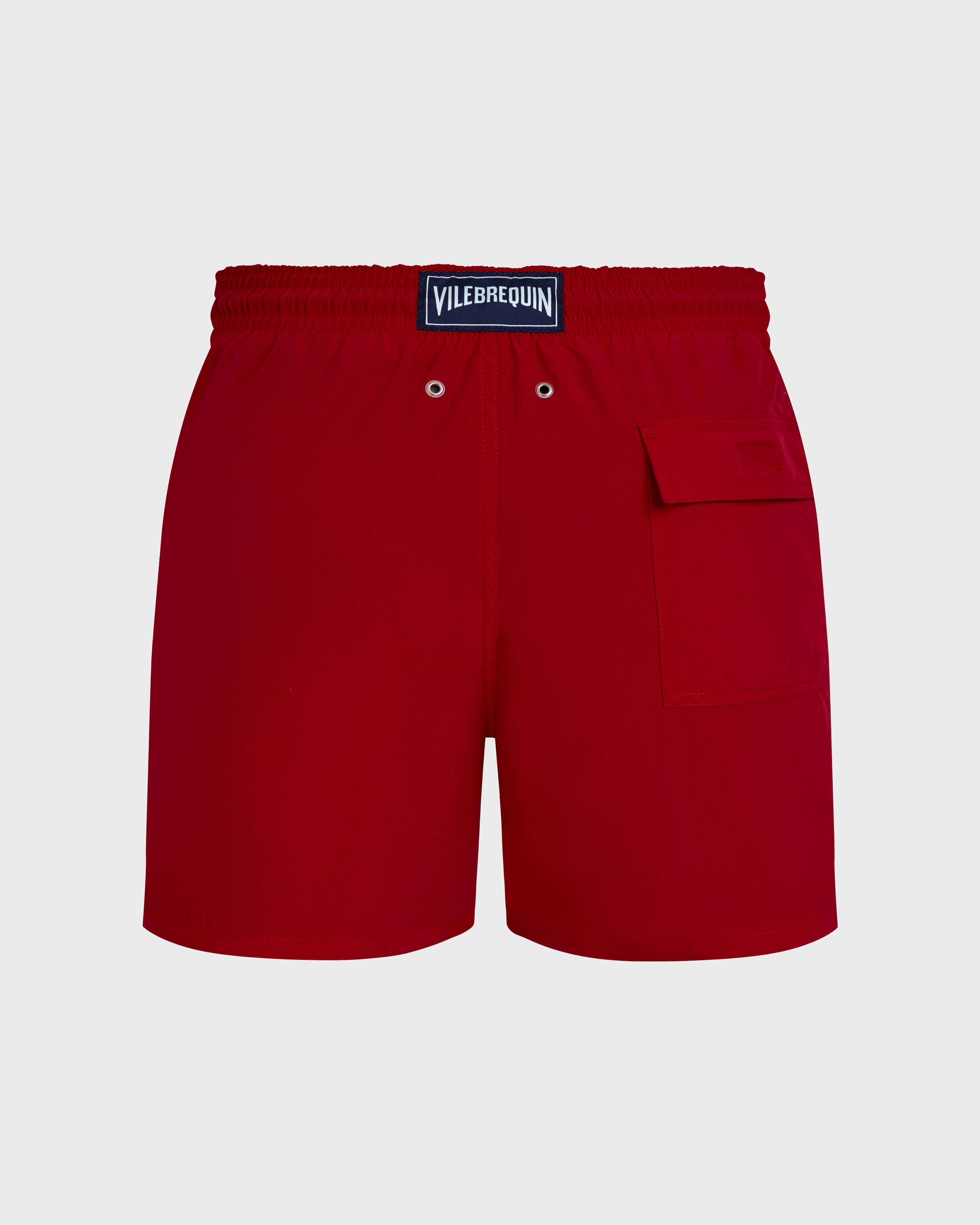 Swim Shorts Water-reactive Ronde Des Tortues - Red Lipstick / Vilebrequin For sale