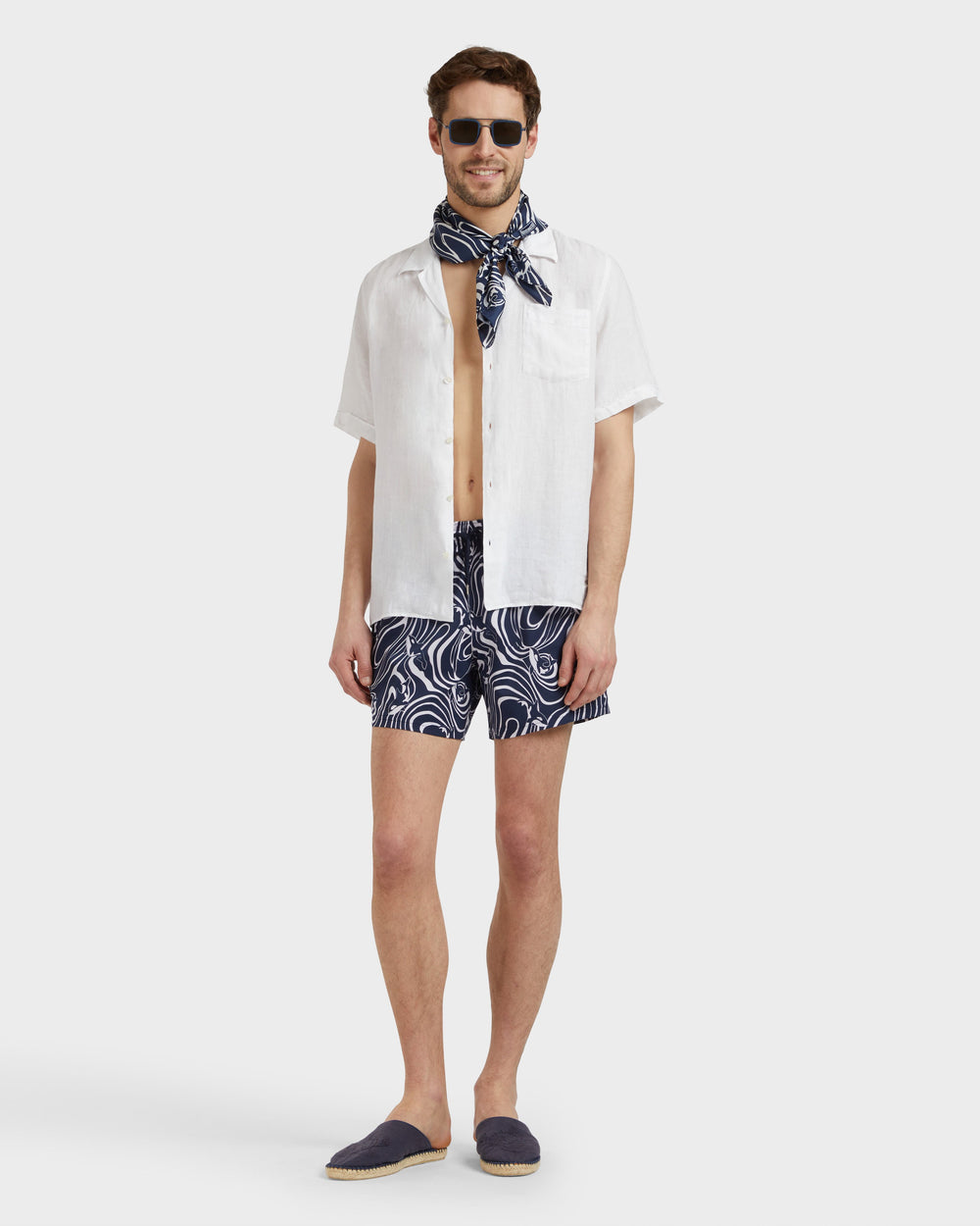 Stretch Short Swim Shorts Orcas - Blue Navy / Vilebrequin Discount