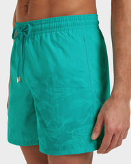 Swim Shorts Water-reactive Whales - Disco green / Vilebrequin Outlet