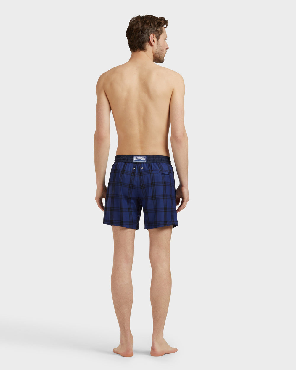 Ultrafine Wool Swim Shorts Carreaux Tailoring / Vilebrequin New