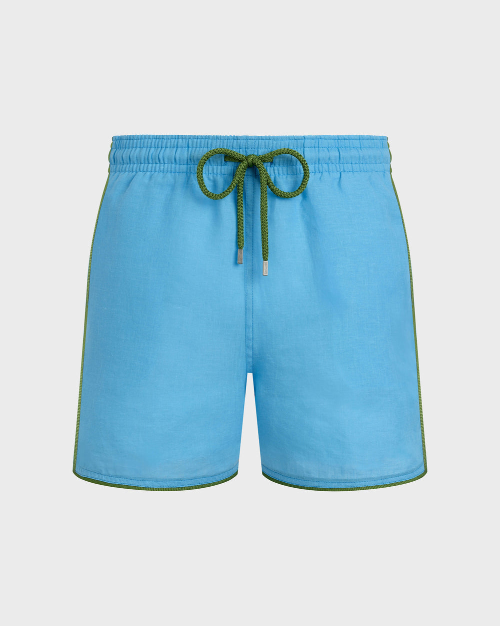 Linen Swim Shorts Solid - Blue topaz / Vilebrequin Online