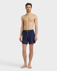 Linen Swim Shorts Solid - Blue Navy / Vilebrequin Sale