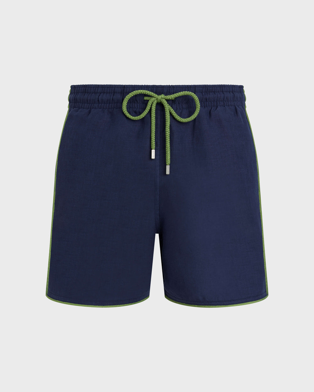 Linen Swim Shorts Solid - Blue Navy / Vilebrequin Sale