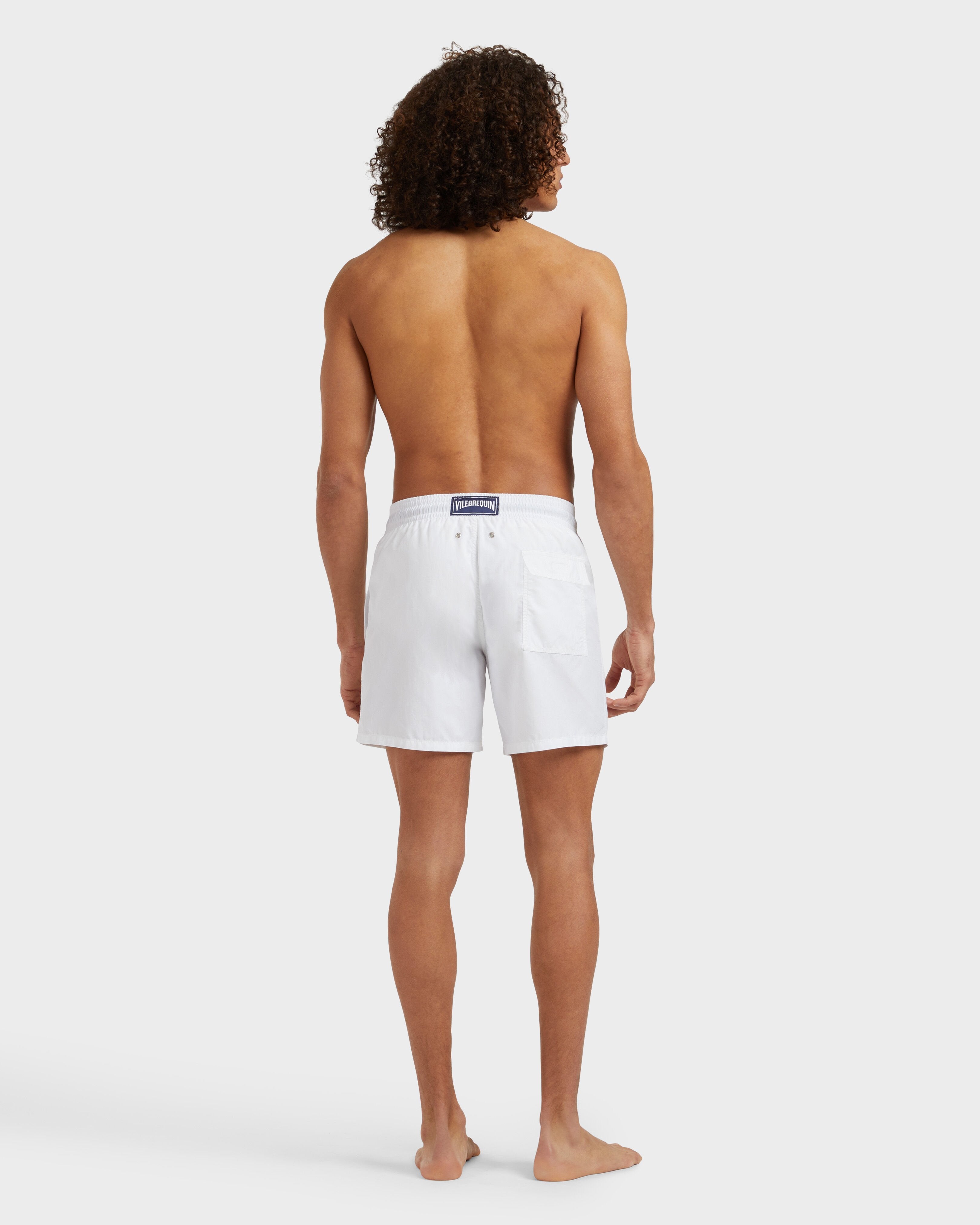 Swim Shorts Embroidered Whale - White / Vilebrequin For sale