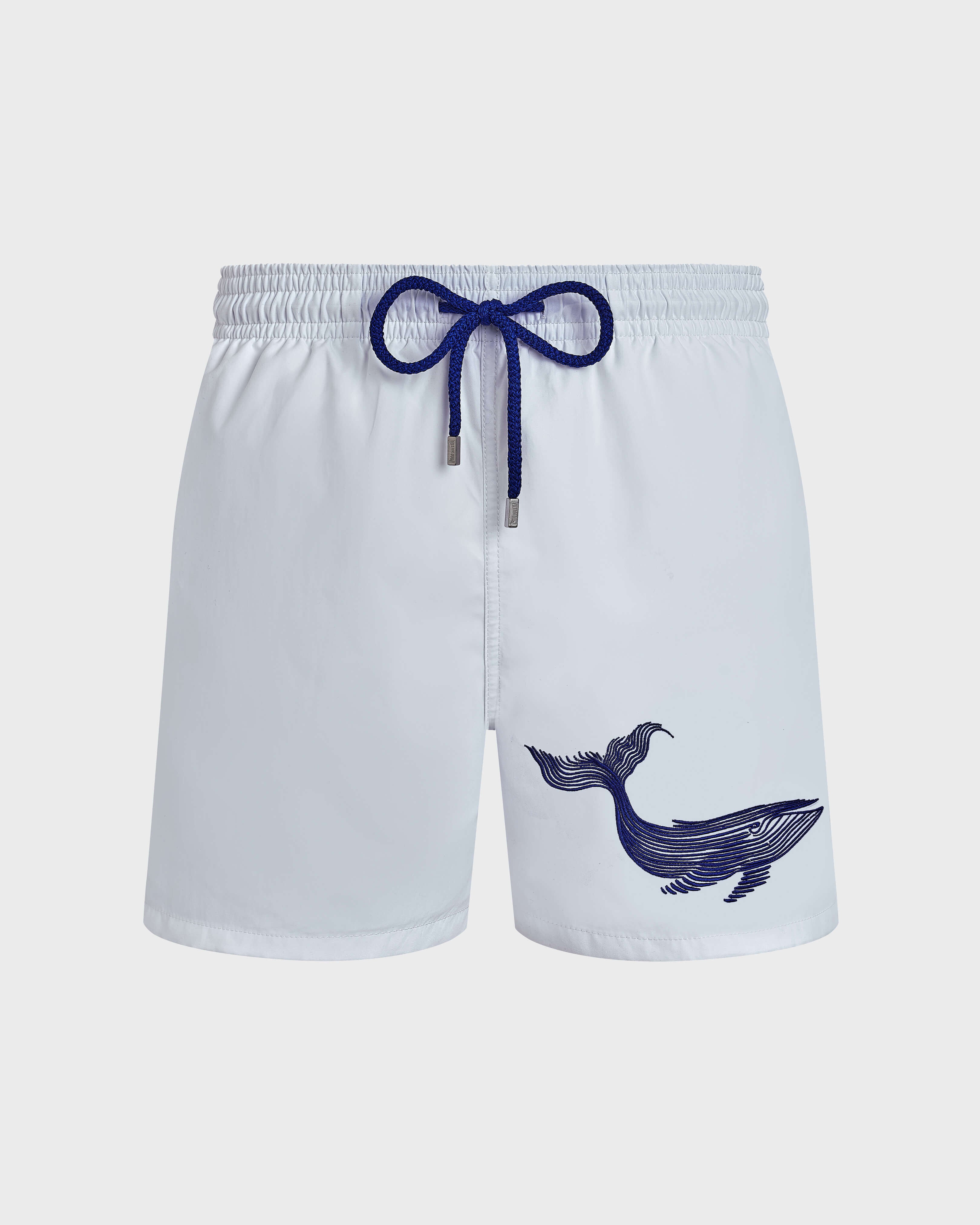 Swim Shorts Embroidered Whale - White / Vilebrequin For sale