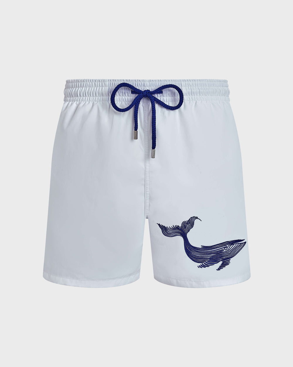 Swim Shorts Embroidered Whale - White / Vilebrequin For sale