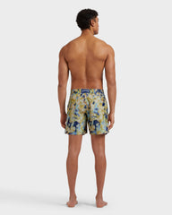 Silk Swim Shorts Blurred Nymphea - Green Macaroon / Vilebrequin On sale