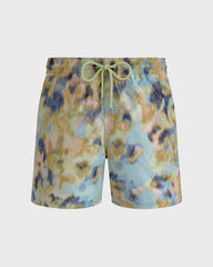 Silk Swim Shorts Blurred Nymphea - Green Macaroon / Vilebrequin On sale