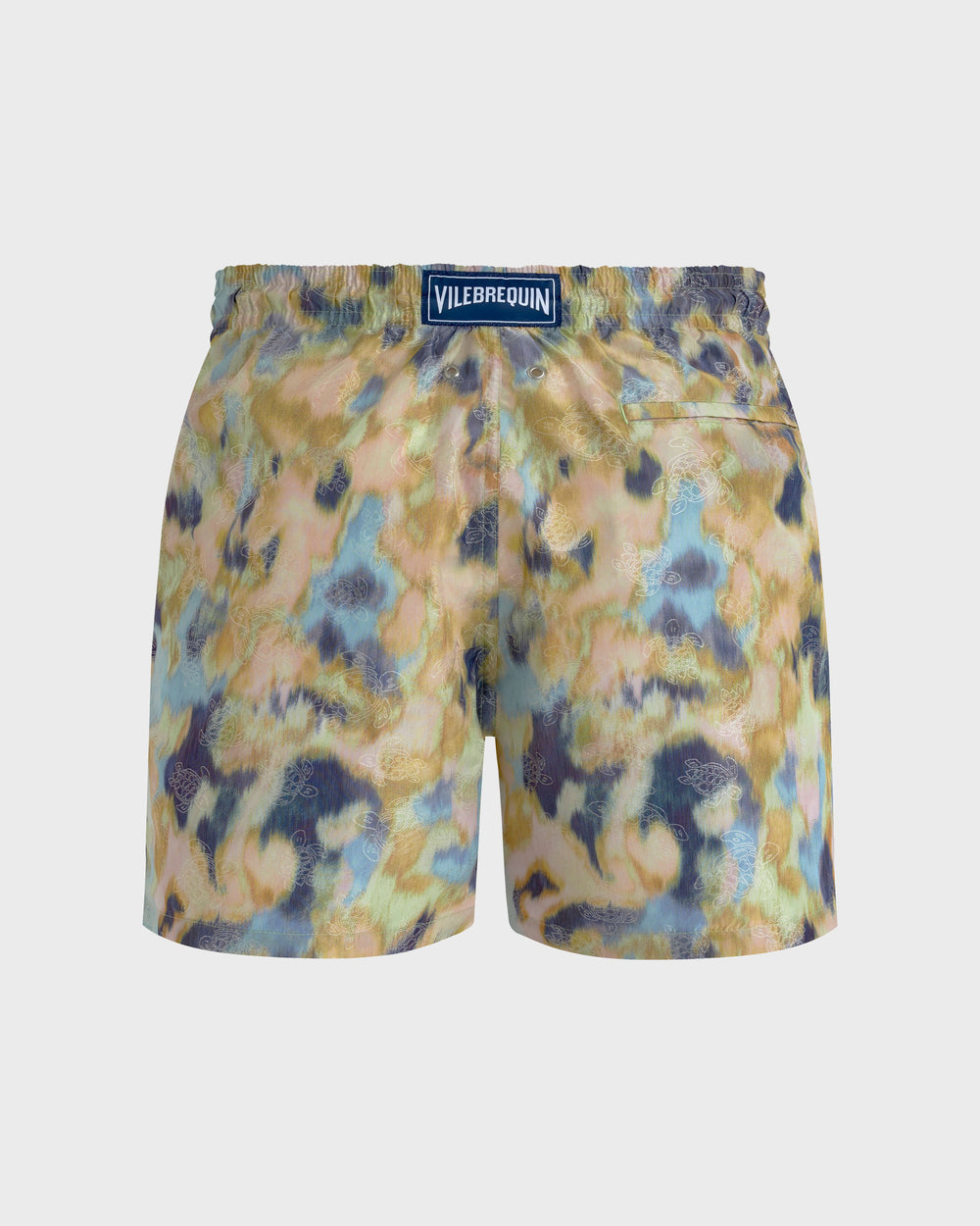 Silk Swim Shorts Blurred Nymphea - Green Macaroon / Vilebrequin On sale