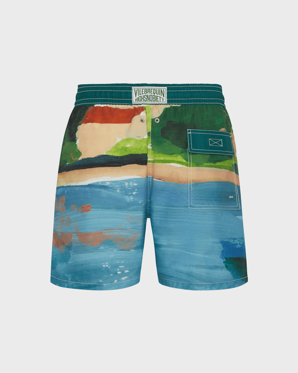 Swim Shorts 360 Landscape - Vilebrequin x Highsnobiety - Blue Chambray Website | MOOZ3B51 / Vilebrequin Discount