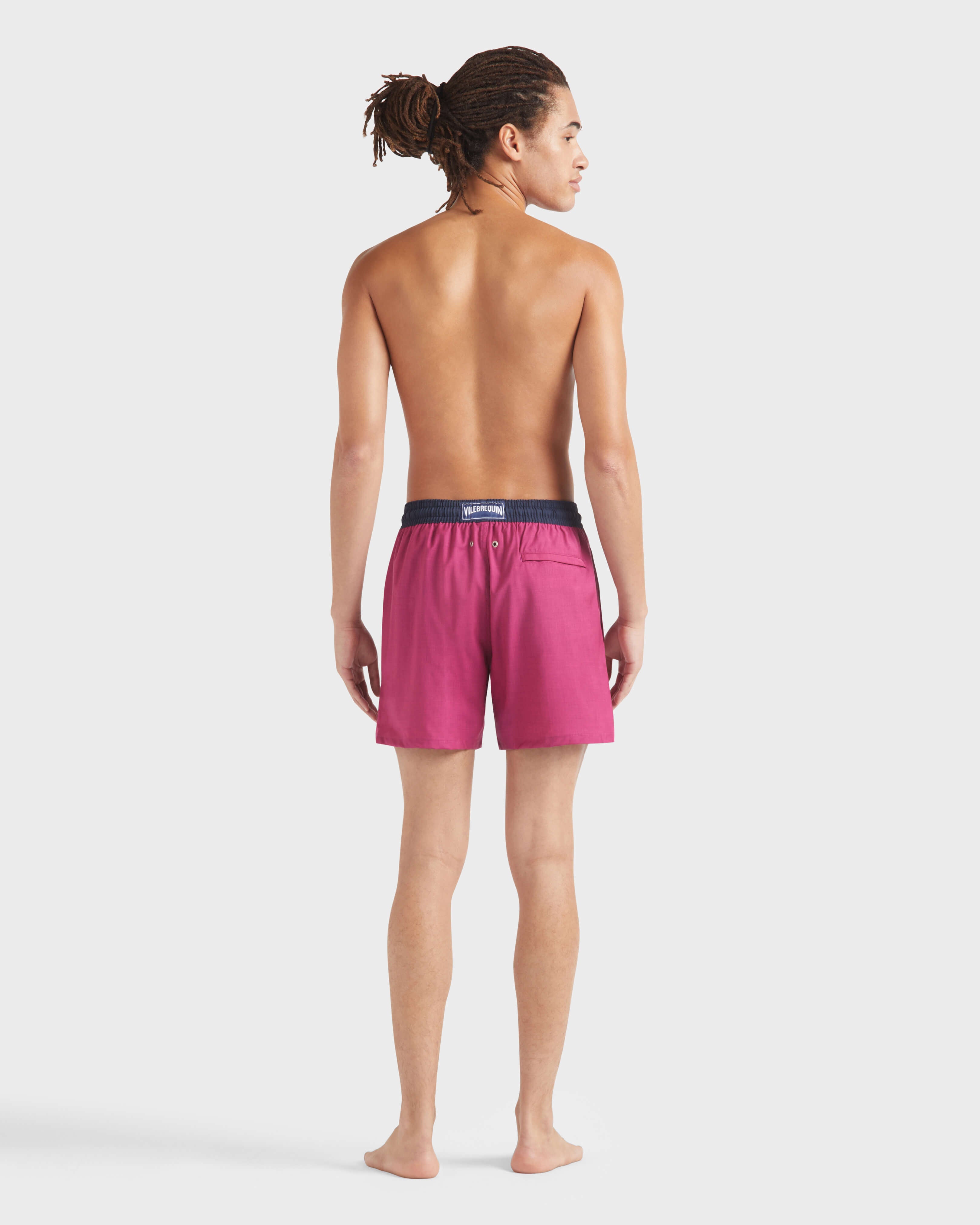 Wool Swim Shorts - Red Crimson purple Site | MGUU3L51 / Vilebrequin US