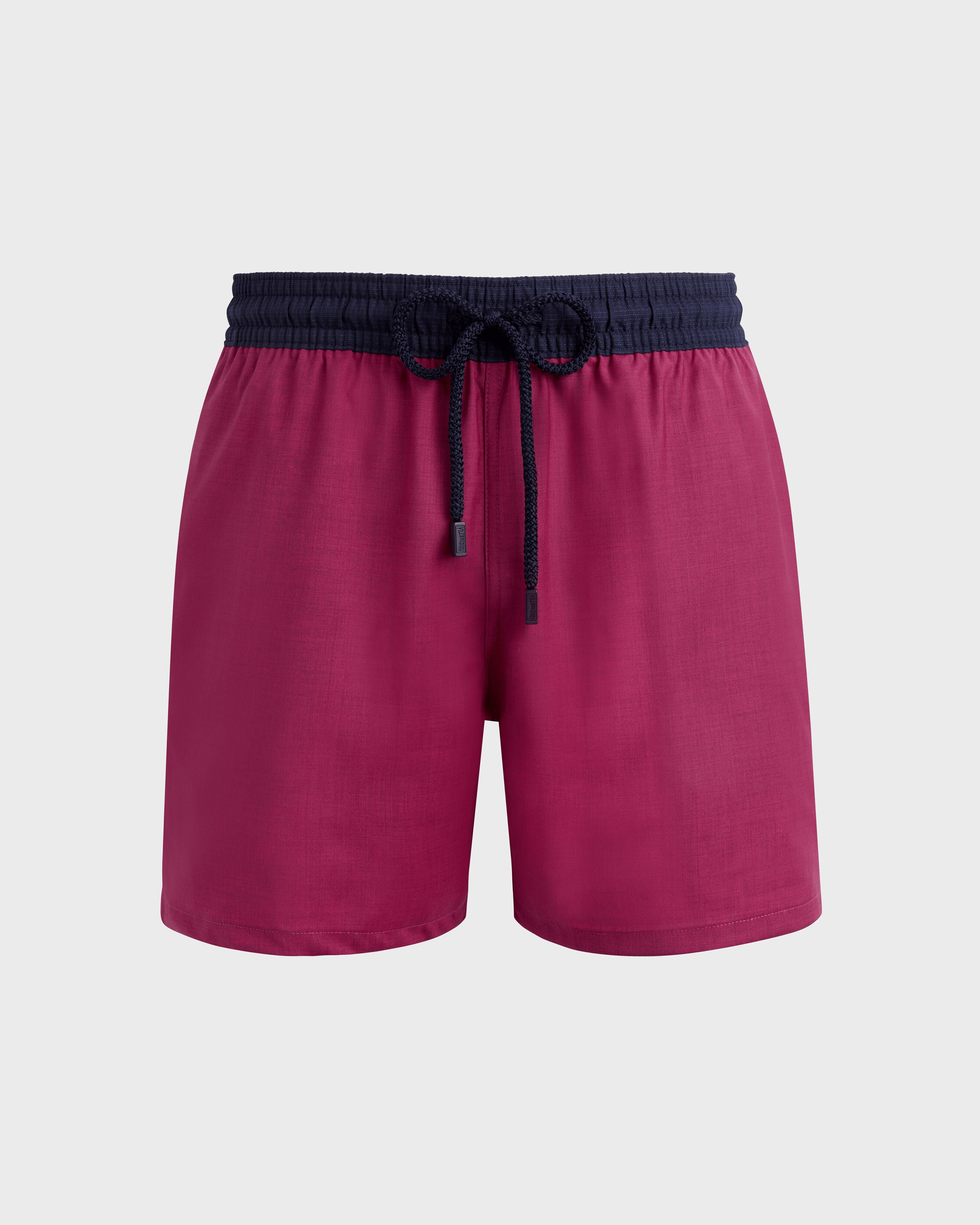 Wool Swim Shorts - Red Crimson purple Site | MGUU3L51 / Vilebrequin US