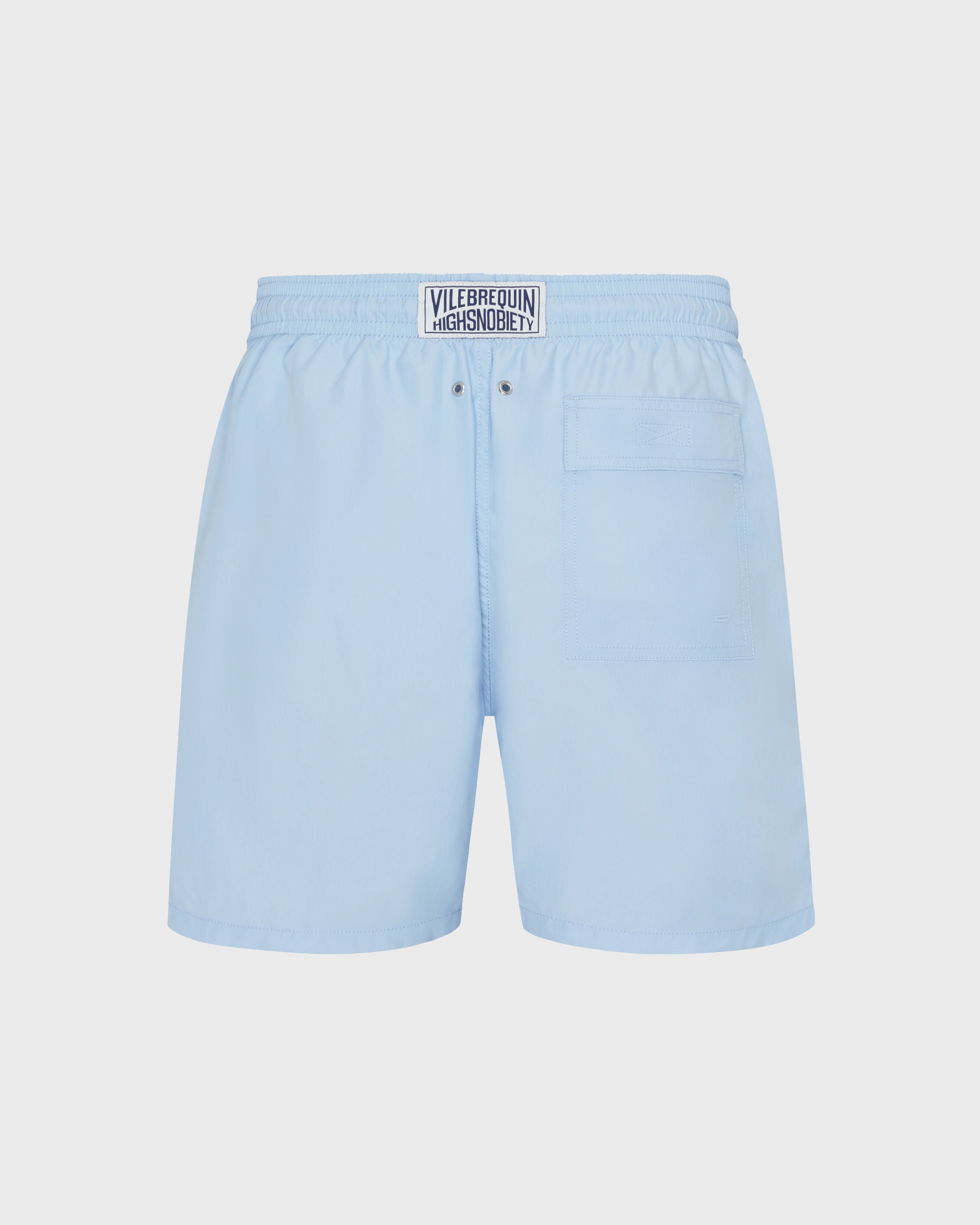 Swim Shorts Solid - Vilebrequin x Highsnobiety - Blue Chambray Website | MOOZ3A00 / Vilebrequin Online