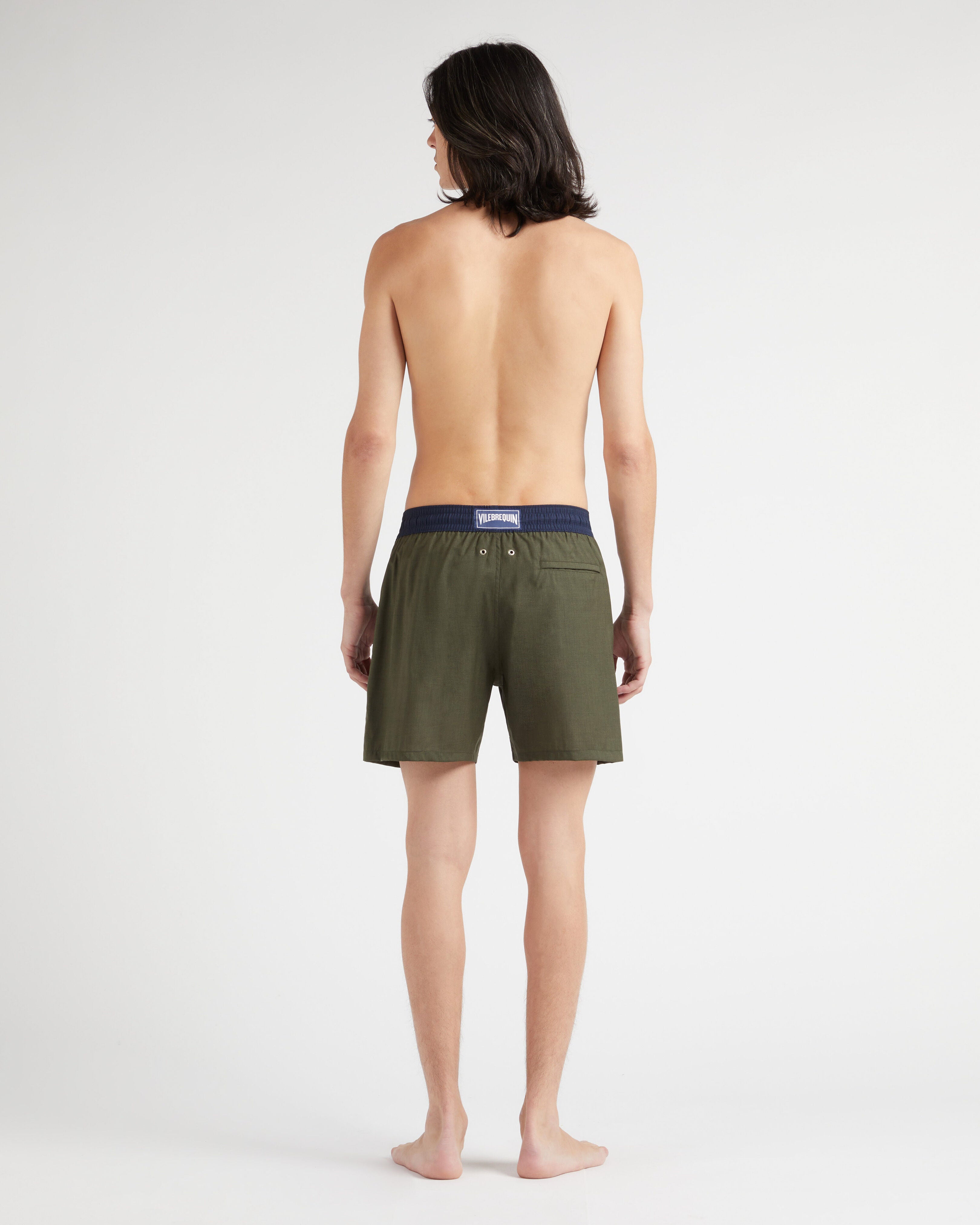Swim Shorts Bicolore - Green Olive heather Swimwear / Vilebrequin On sale