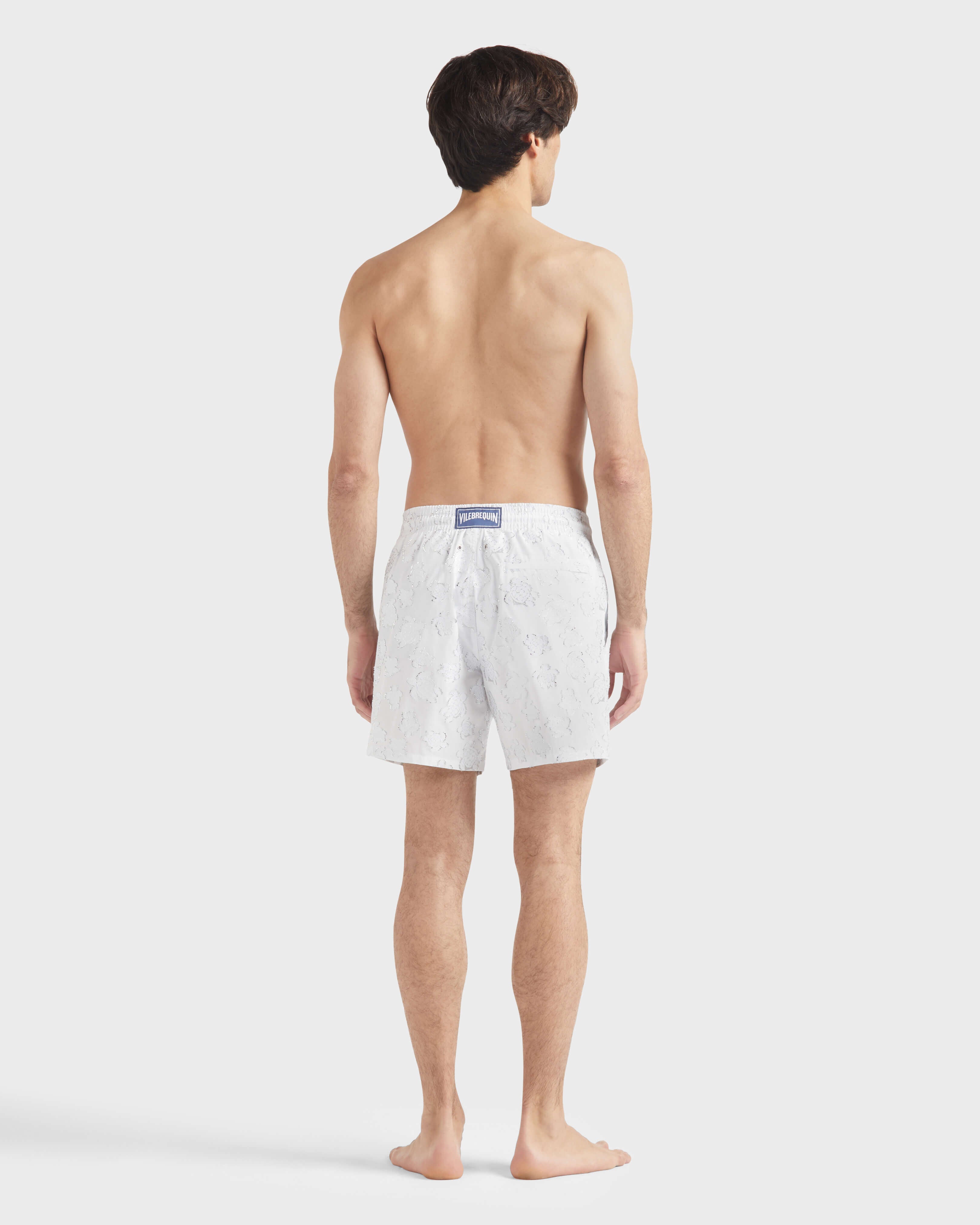 Swim shorts Ronde des tortues Jacquard - White / Vilebrequin Outlet