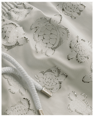 Swim shorts Ronde des tortues Jacquard - White / Vilebrequin Outlet