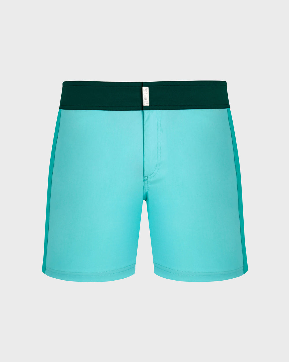 Stretch Swim Shorts Flat Belt Color Block - Blue Lagoon / Vilebrequin On sale