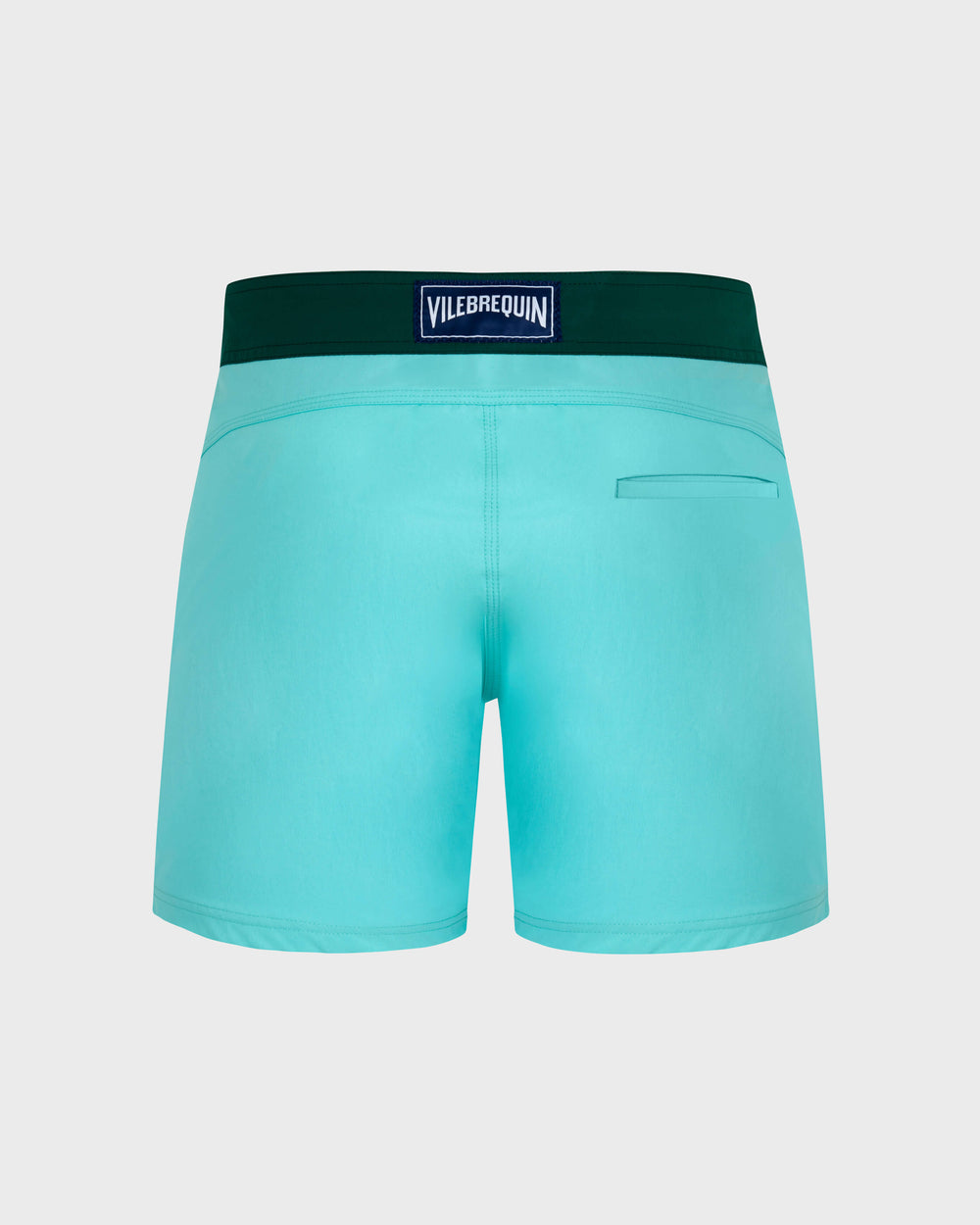 Stretch Swim Shorts Flat Belt Color Block - Blue Lagoon / Vilebrequin On sale