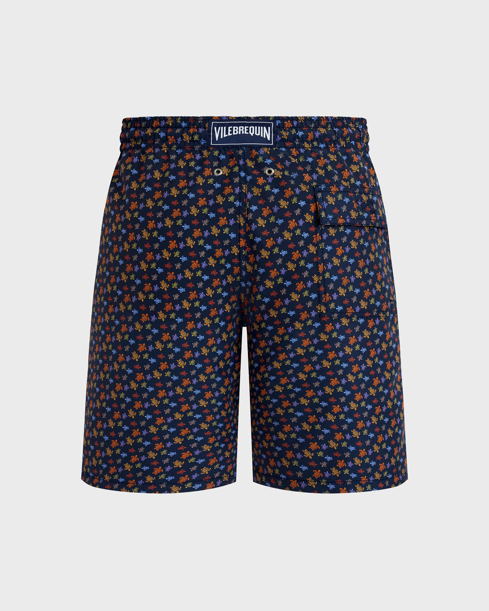Long Swim Shorts Micro Ronde Des Tortues - Orange Vitamin / Vilebrequin New