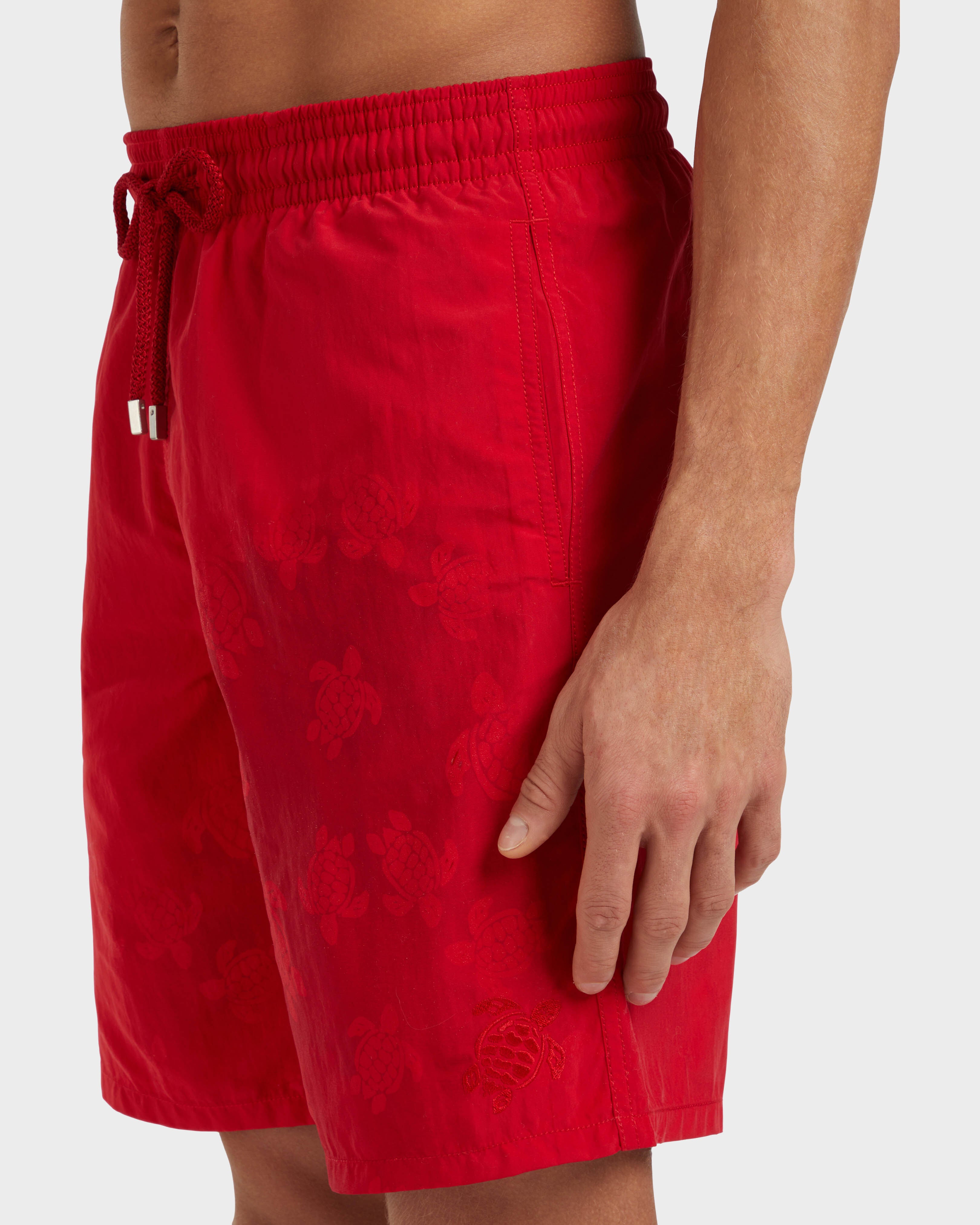 Long Swim Shorts Water-reactive Ronde des Tortues - Red Lipstick / Vilebrequin Online