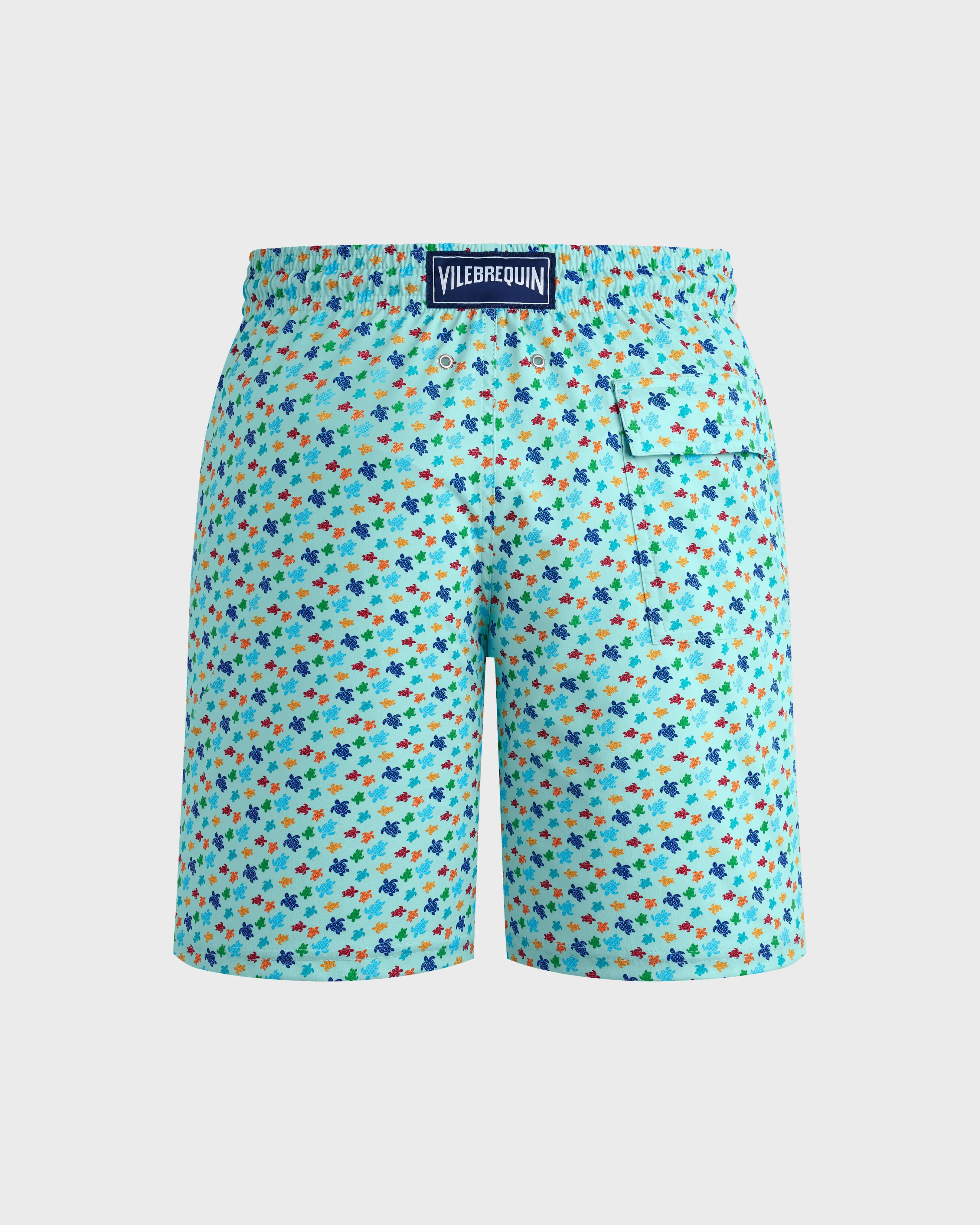 Long Stretch Swim shorts Micro Ronde Des Tortues Rainbow - Blue Pacific / Vilebrequin Sale