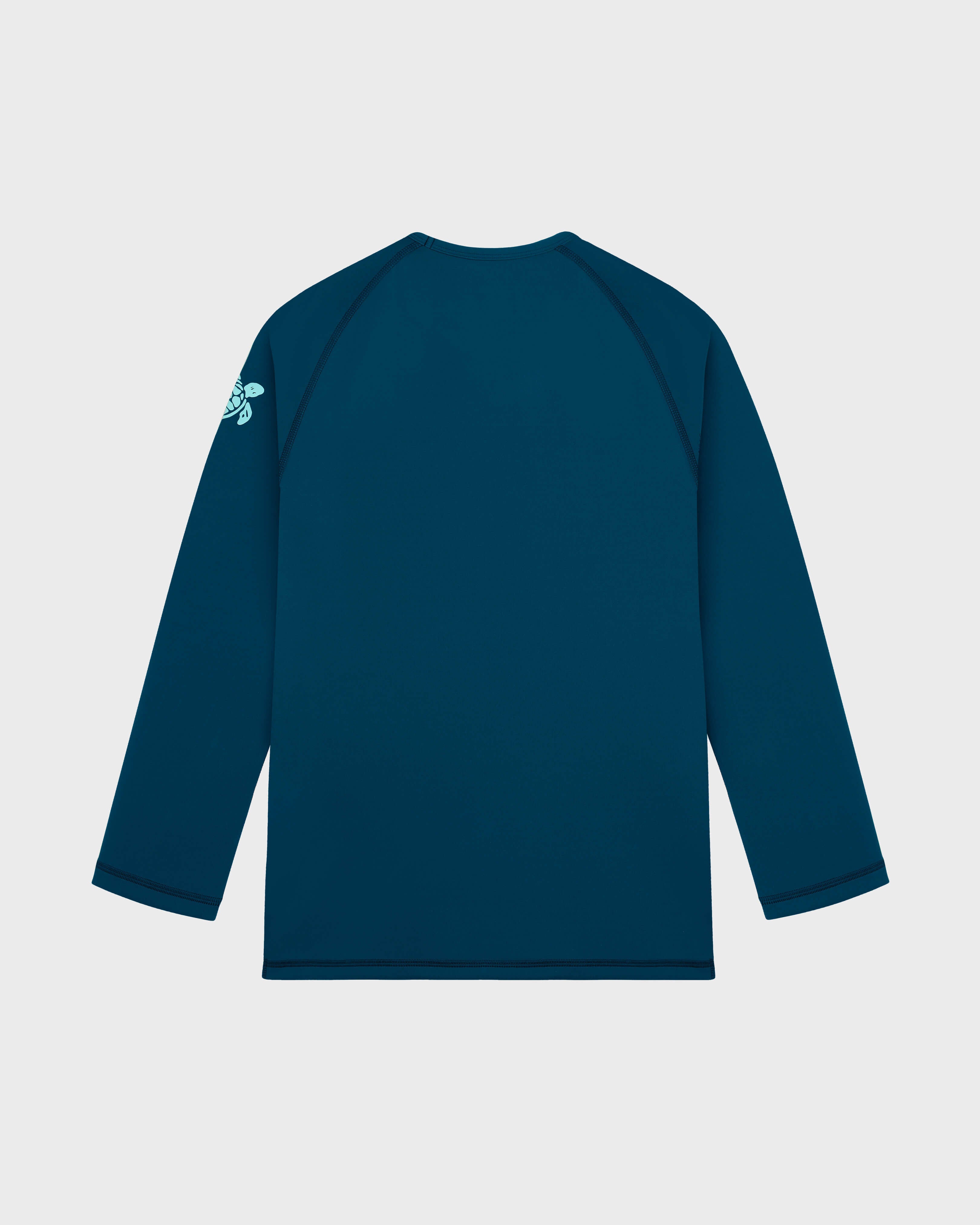 Long Sleeves Rashguard Solid - Blue Peacock / Vilebrequin On sale