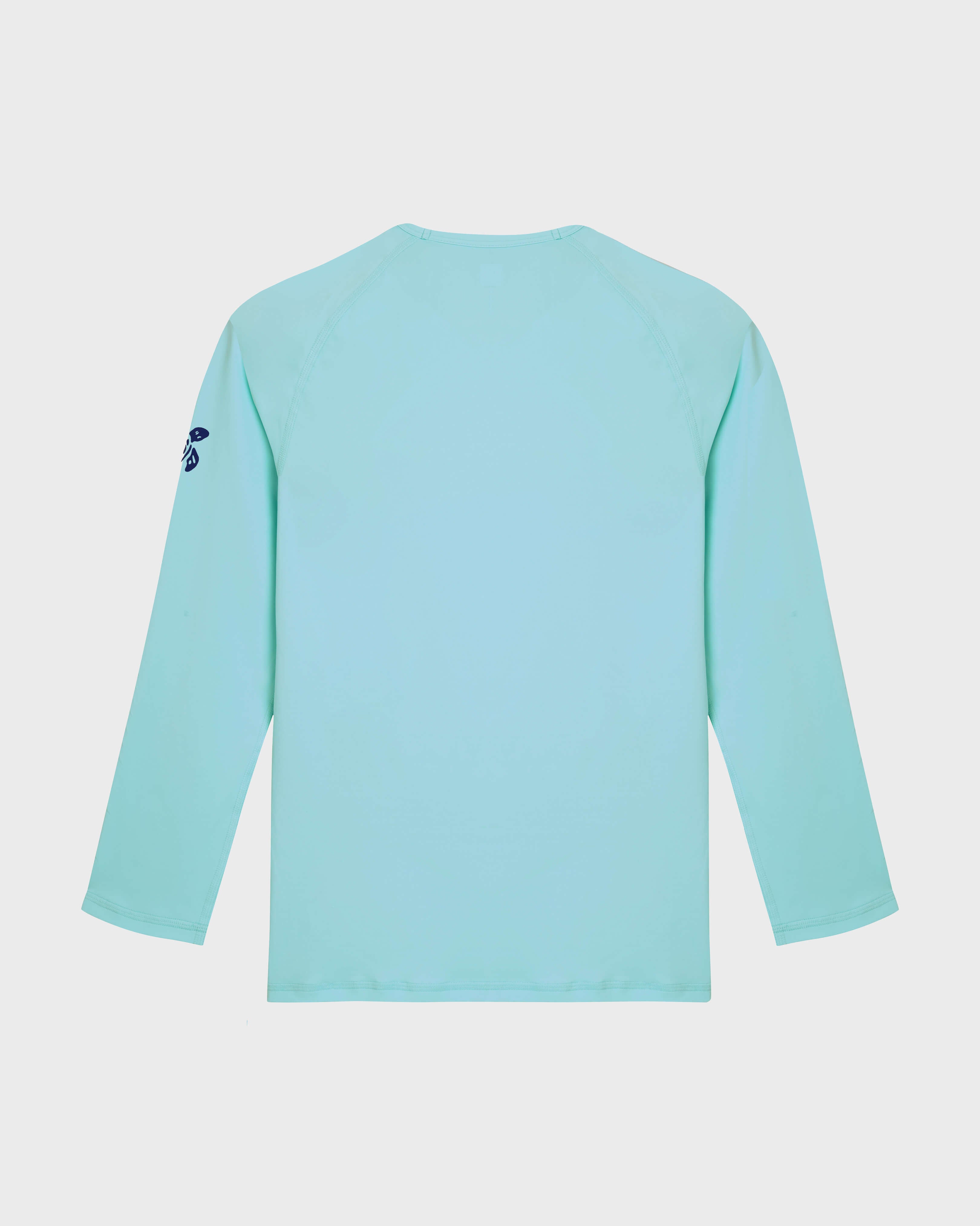 UV Protection Long Sleeves Rashguard Turtle - Blue Oxygene / Vilebrequin US