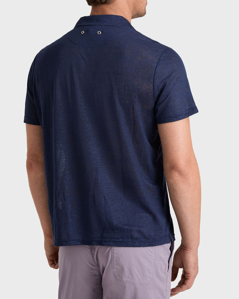 Linen Jersey Polo Shirt Solid | Site Vilebrequin | PYRE9O00 / Vilebrequin US