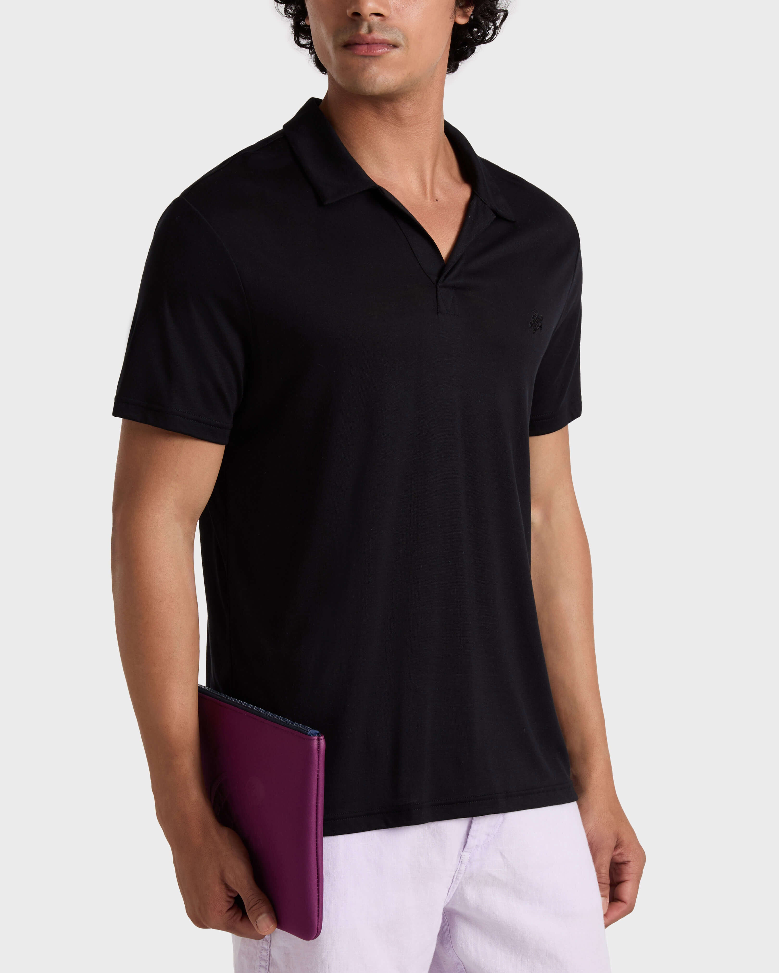 Tencel Polo Shirt Solid | Site Vilebrequin | PRLH9R02 / Vilebrequin Sale