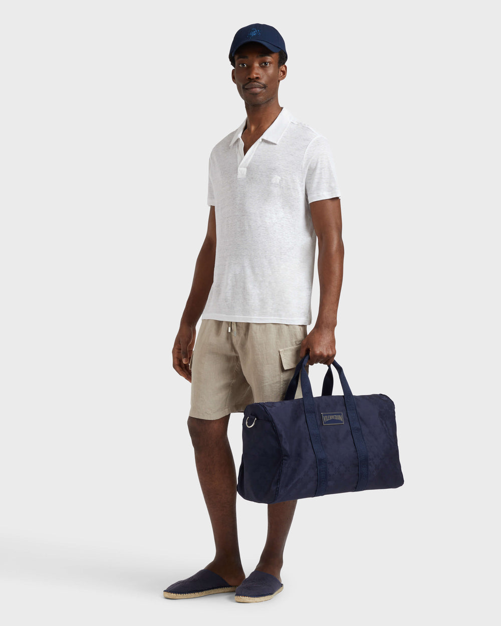 Linen Jersey Polo Shirt Solid | Site Vilebrequin | PYRE9O00 / Vilebrequin On sale