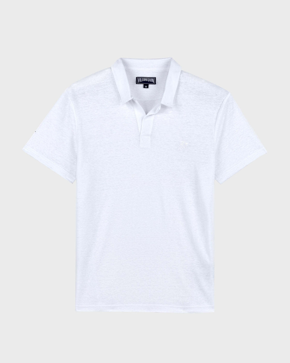 Linen Jersey Polo Shirt Solid | Site Vilebrequin | PYRE9O00 / Vilebrequin On sale