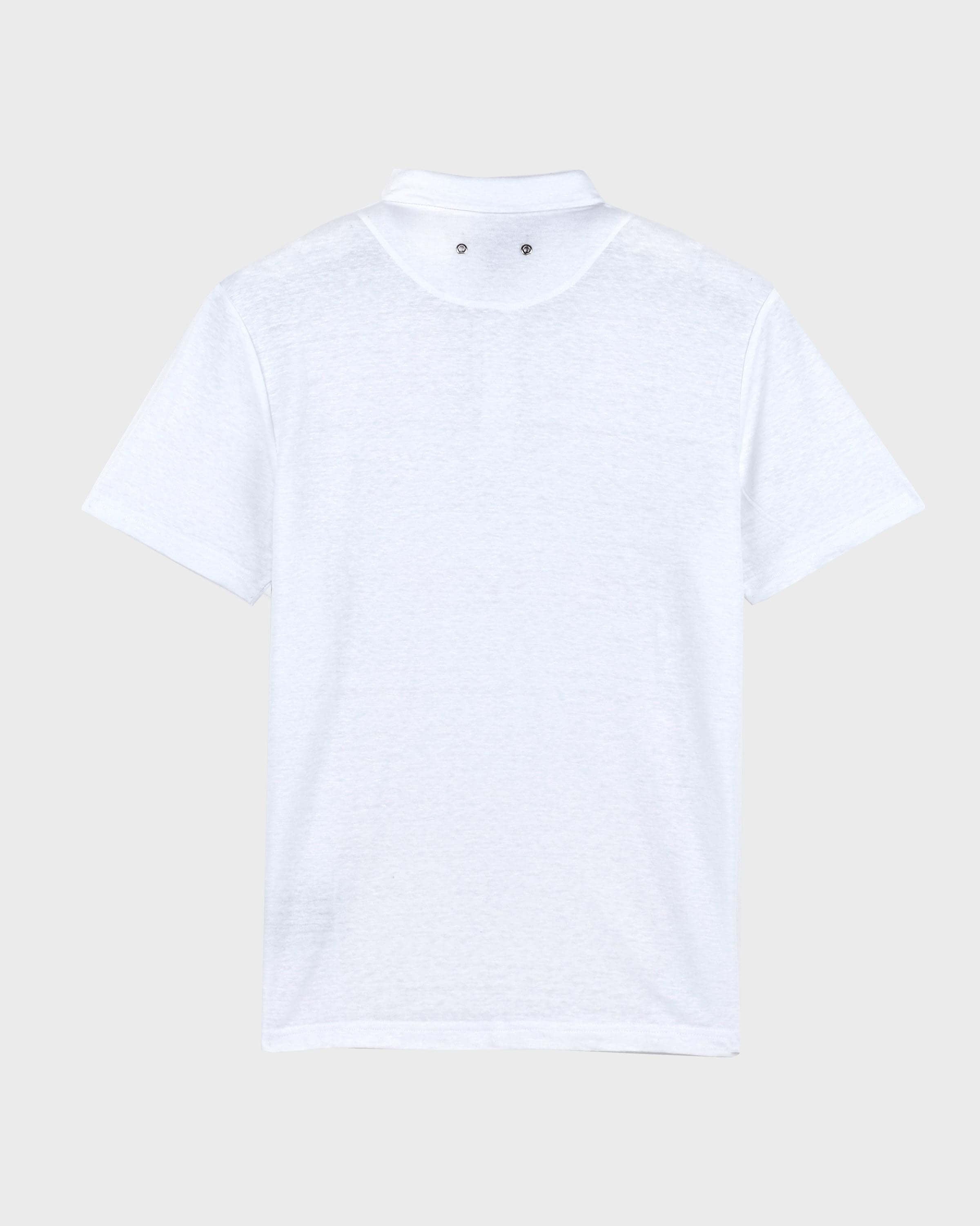 Linen Jersey Polo Shirt Solid | Site Vilebrequin | PYRE9O00 / Vilebrequin On sale