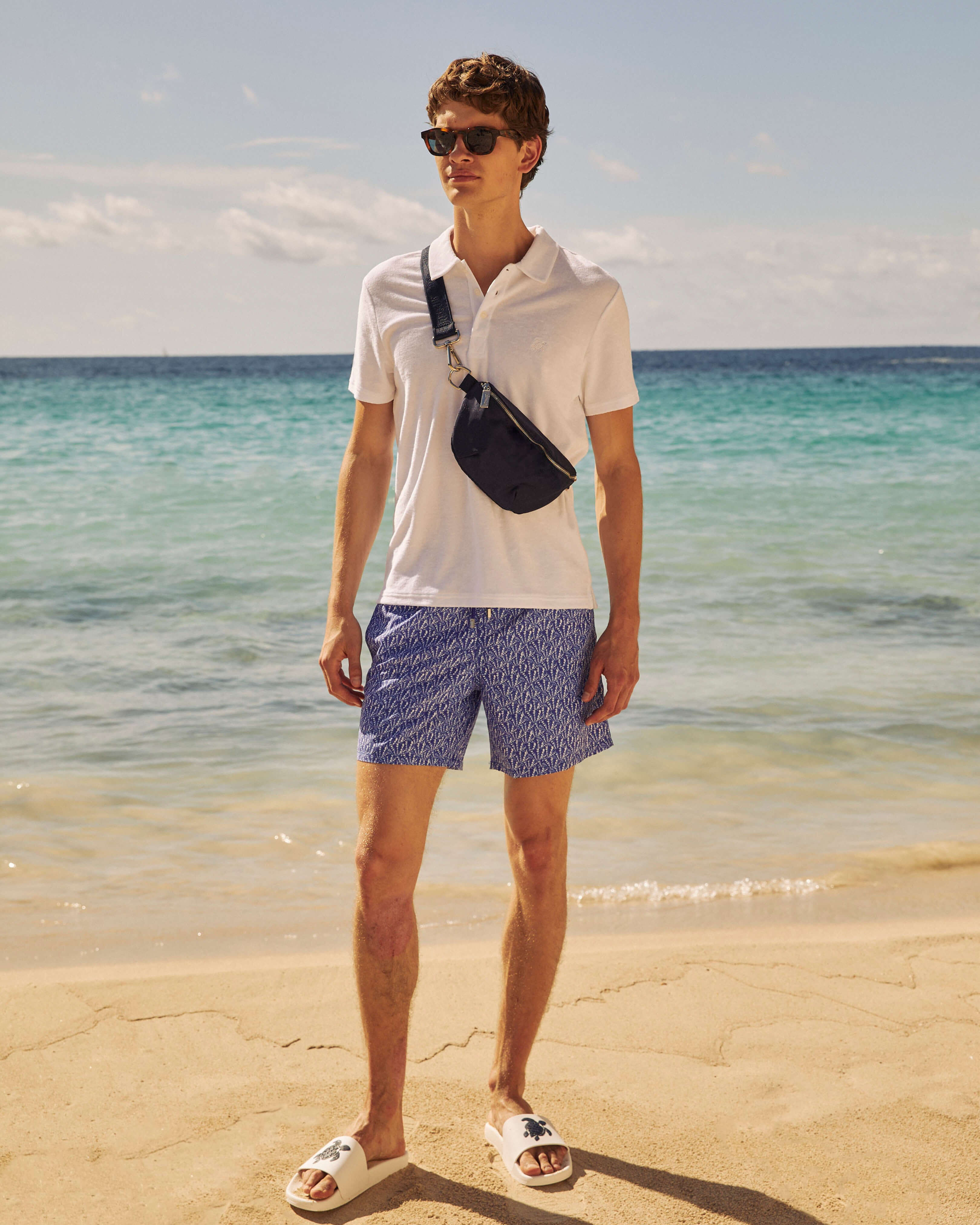 Terry Polo Solid - White Website | PHEC3Q00 / Vilebrequin Discount
