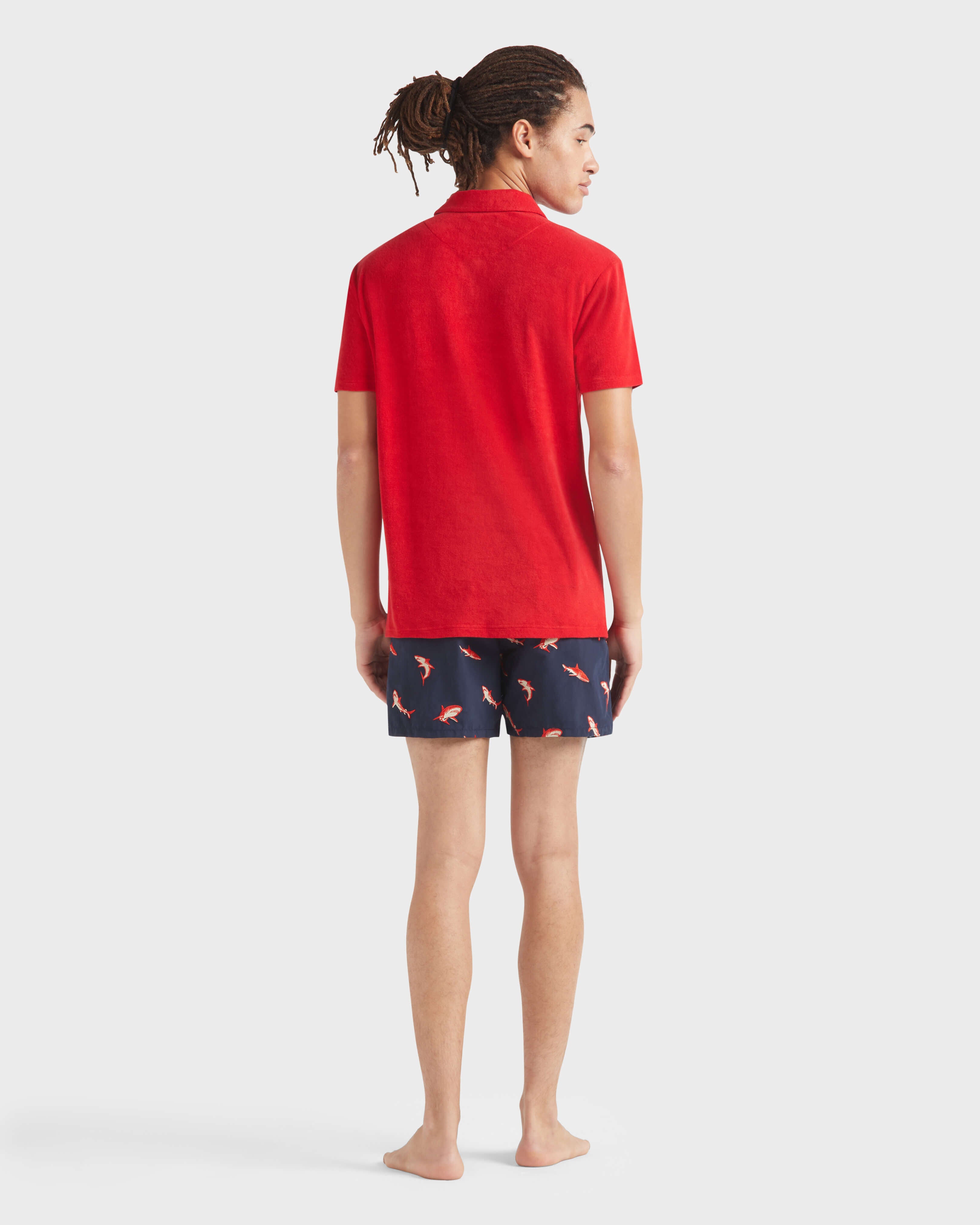 Terry Polo Shirt Solid - Red Lipstick / Vilebrequin US
