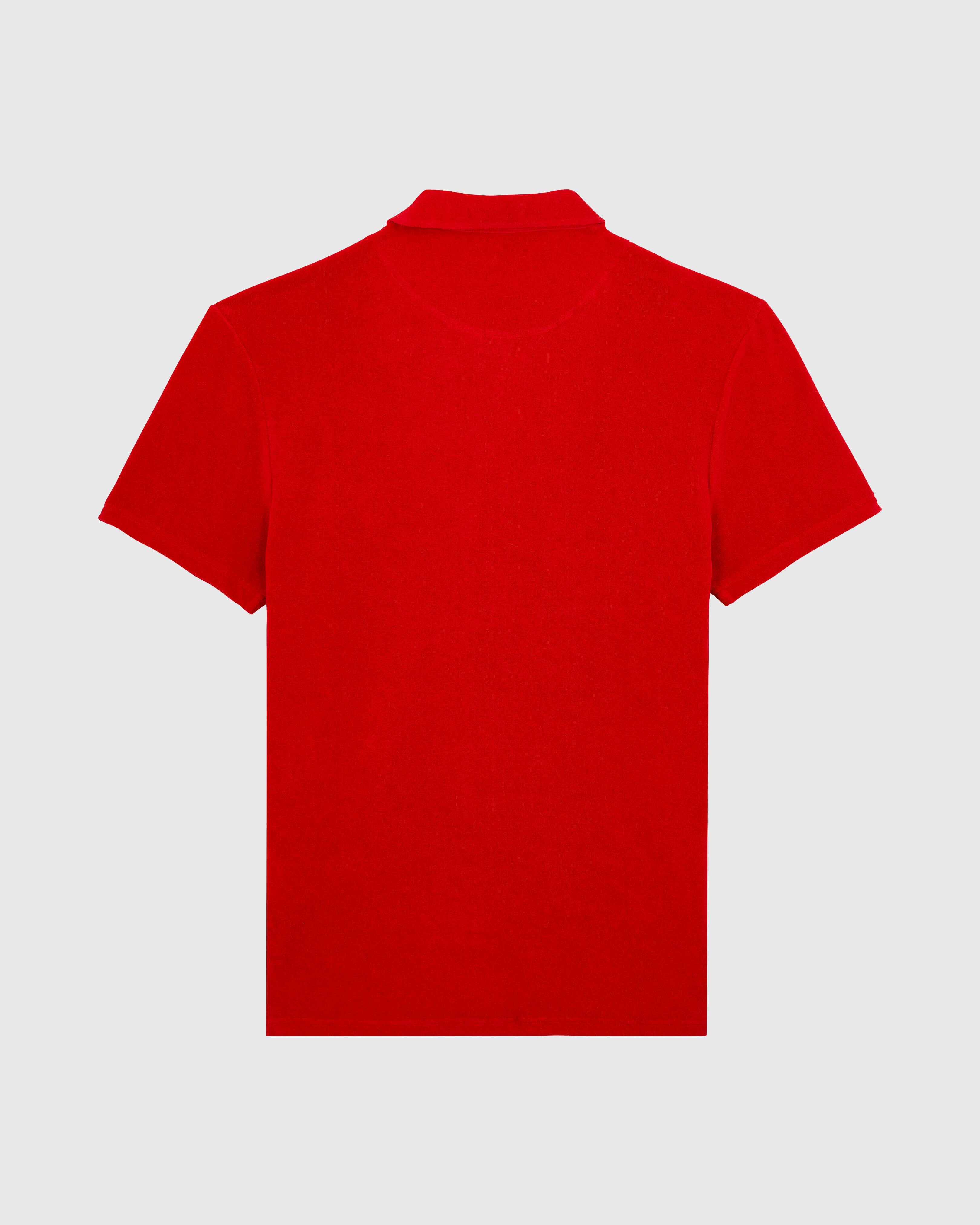 Terry Polo Shirt Solid - Red Lipstick / Vilebrequin US