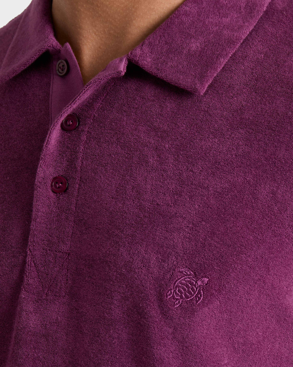 Terry Polo Shirt Solid - Purple Kerala / Vilebrequin Sale