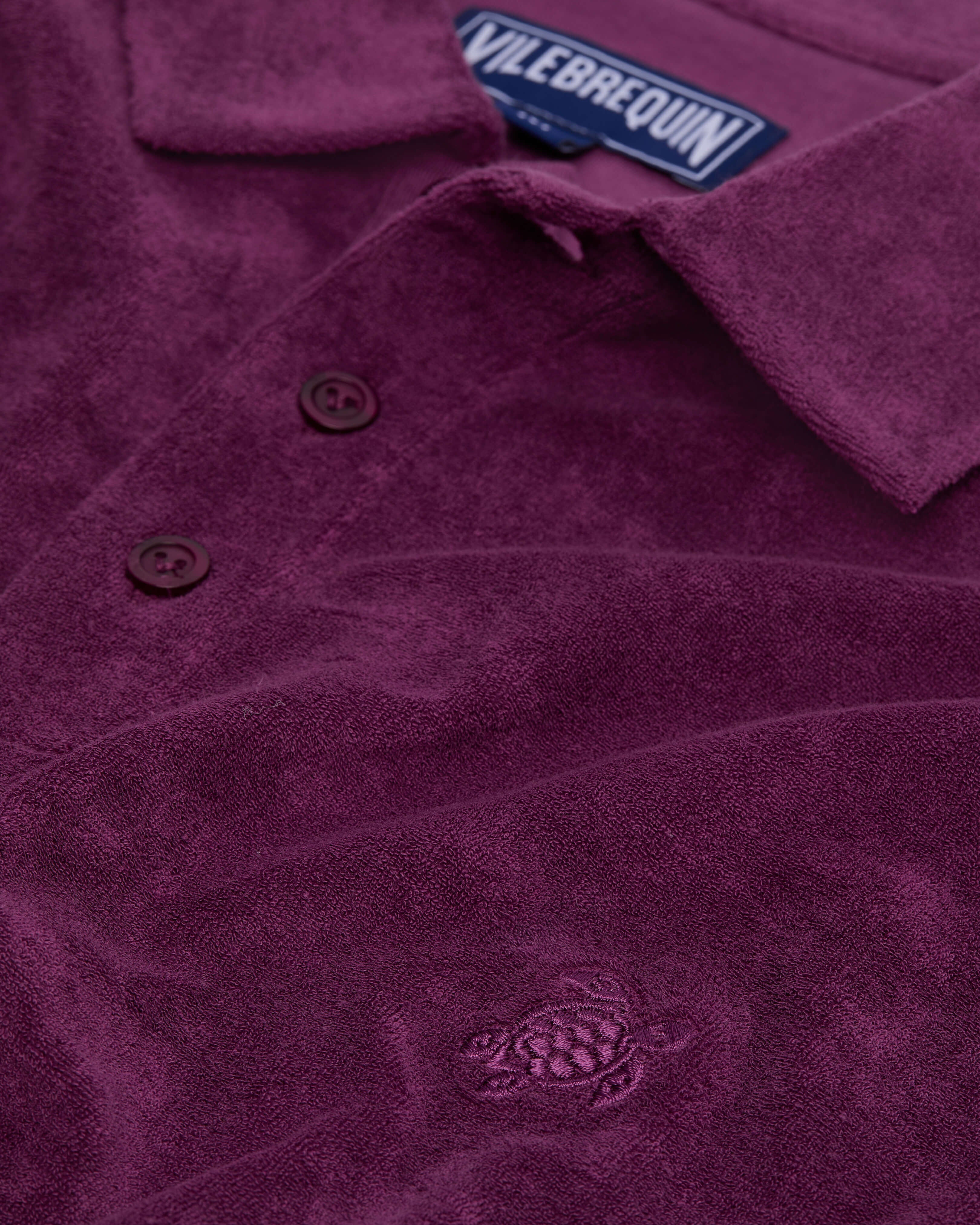 Terry Polo Shirt Solid - Purple Kerala / Vilebrequin Sale