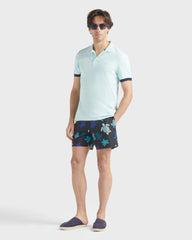 Cotton Pique Polo Shirt Solid - Blue Pacific / Vilebrequin On sale