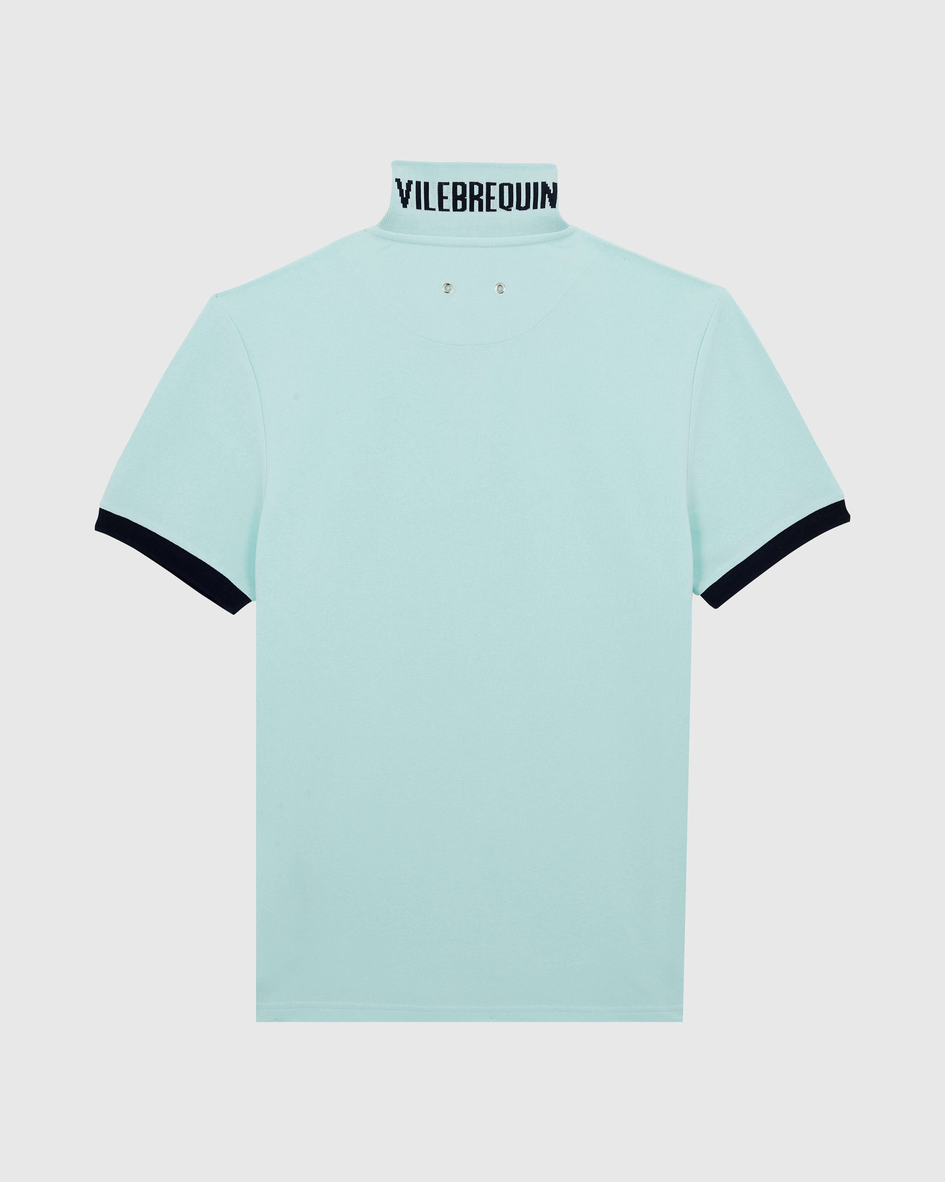 Cotton Pique Polo Shirt Solid - Blue Pacific / Vilebrequin On sale
