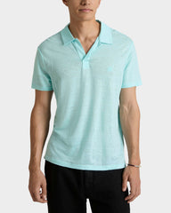 Linen Jersey Polo Shirt Solid | Site Vilebrequin | PYRE9O00 / Vilebrequin For sale