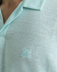 Linen Jersey Polo Shirt Solid | Site Vilebrequin | PYRE9O00 / Vilebrequin For sale
