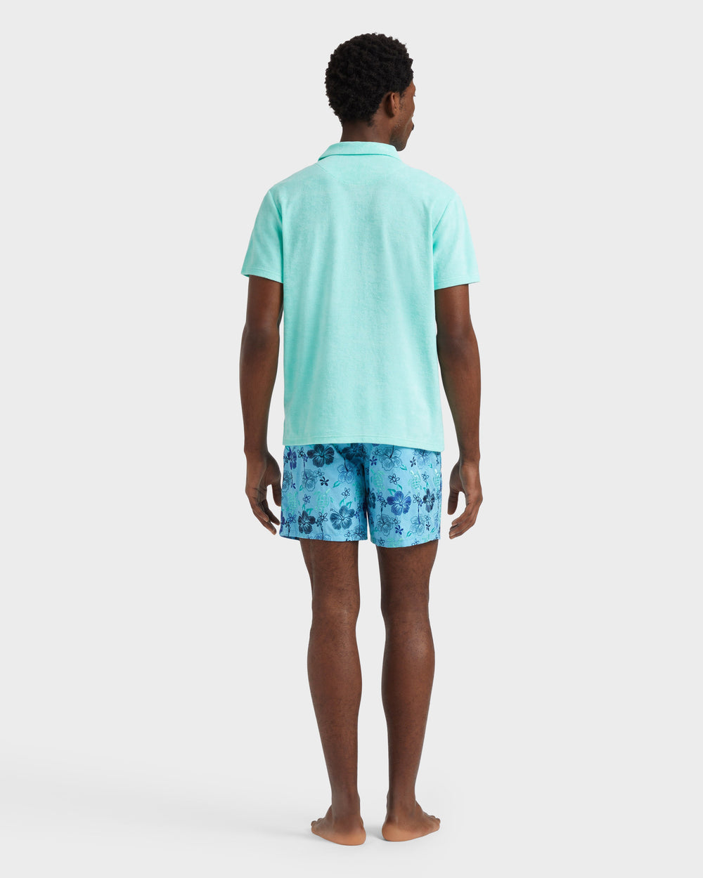 Terry Polo Shirt Solid - Green Caribbean / Vilebrequin Discount