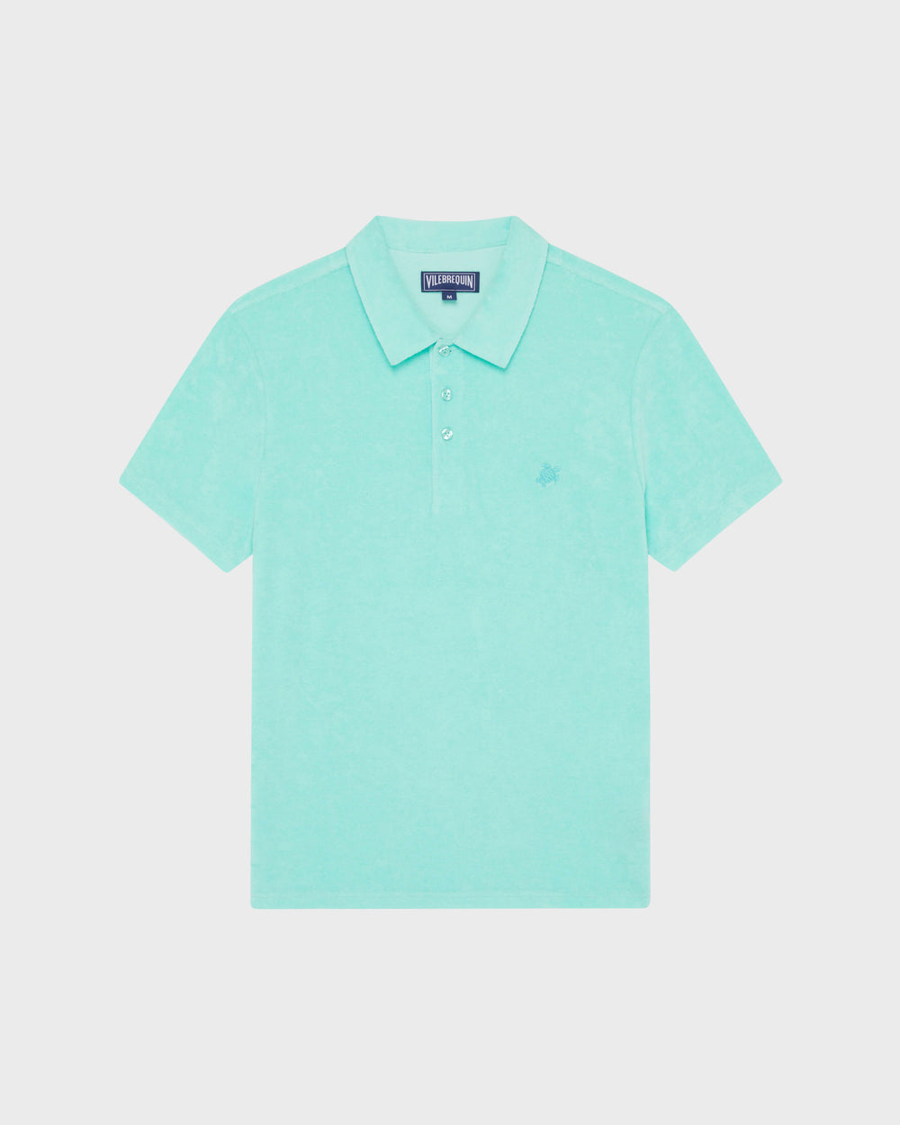 Terry Polo Shirt Solid - Green Caribbean / Vilebrequin Discount