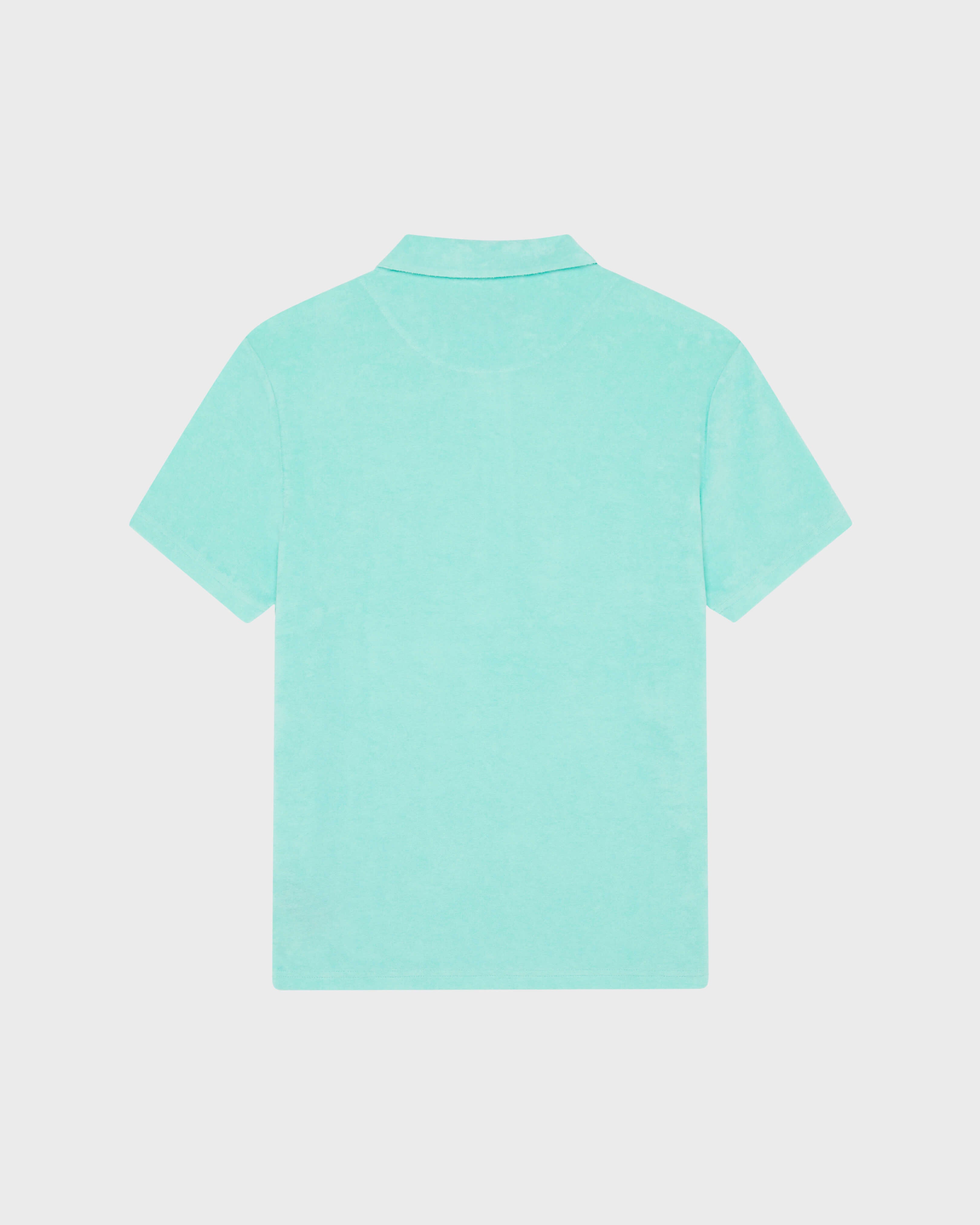 Terry Polo Shirt Solid - Green Caribbean / Vilebrequin Discount