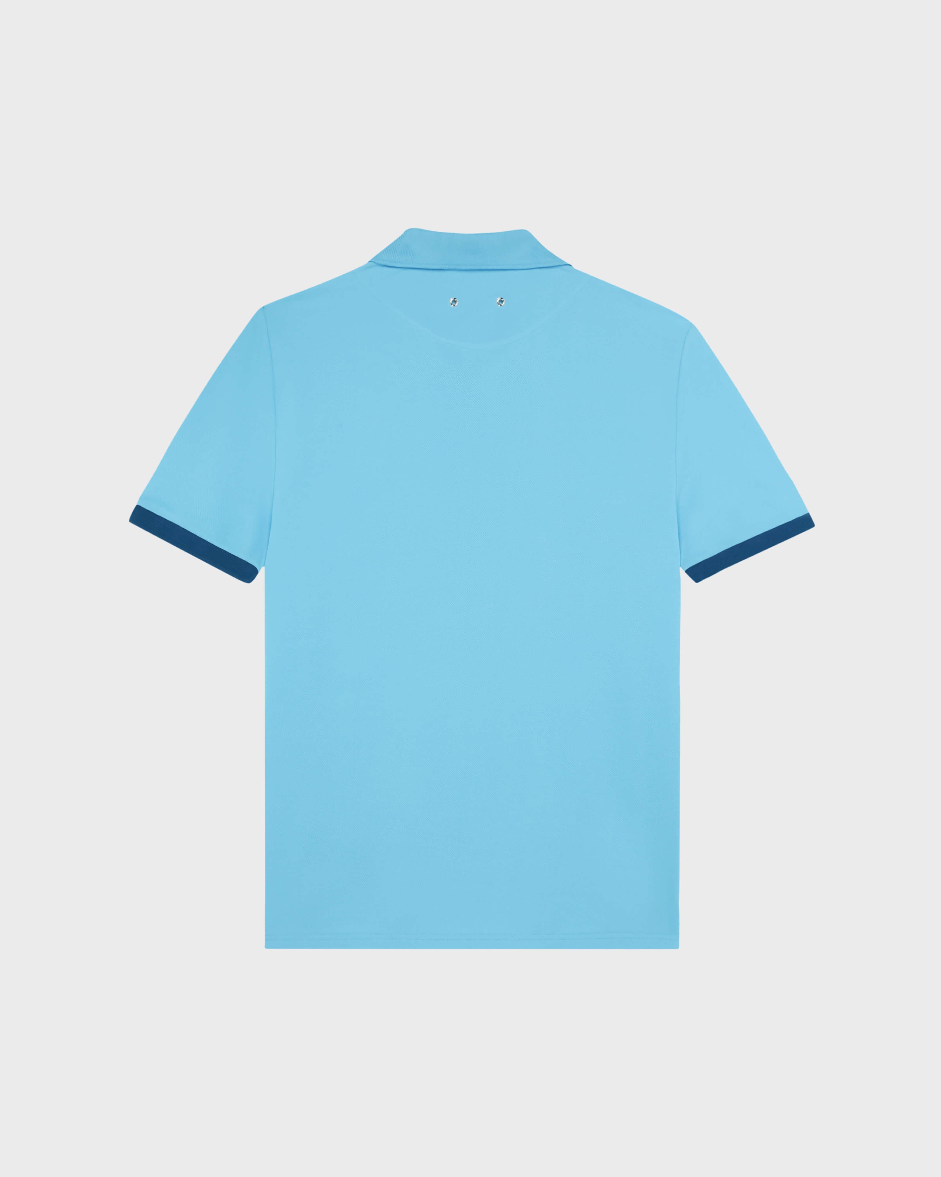 Cotton Pique Polo Shirt Solid - Blue topaz / Vilebrequin Outlet