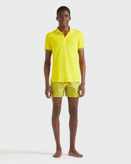 Cotton Pique Polo Shirt Solid - Yellow Sun / Vilebrequin Sale